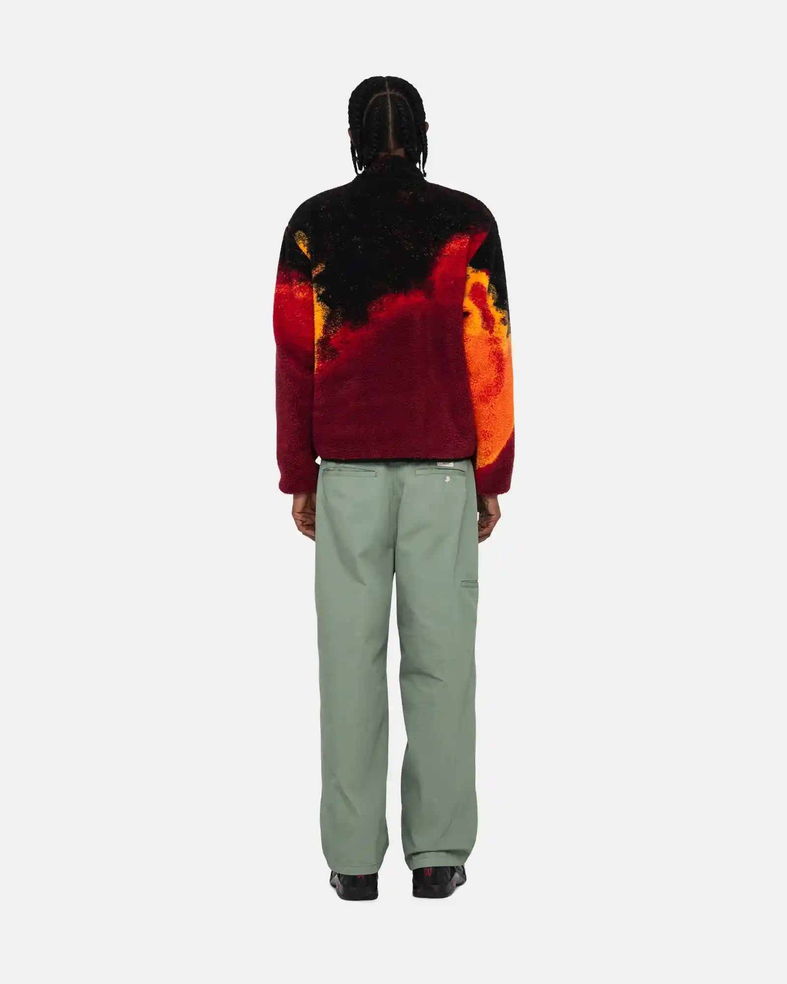 Stussy Sherpa Reversible Jacket, lava - Image 13