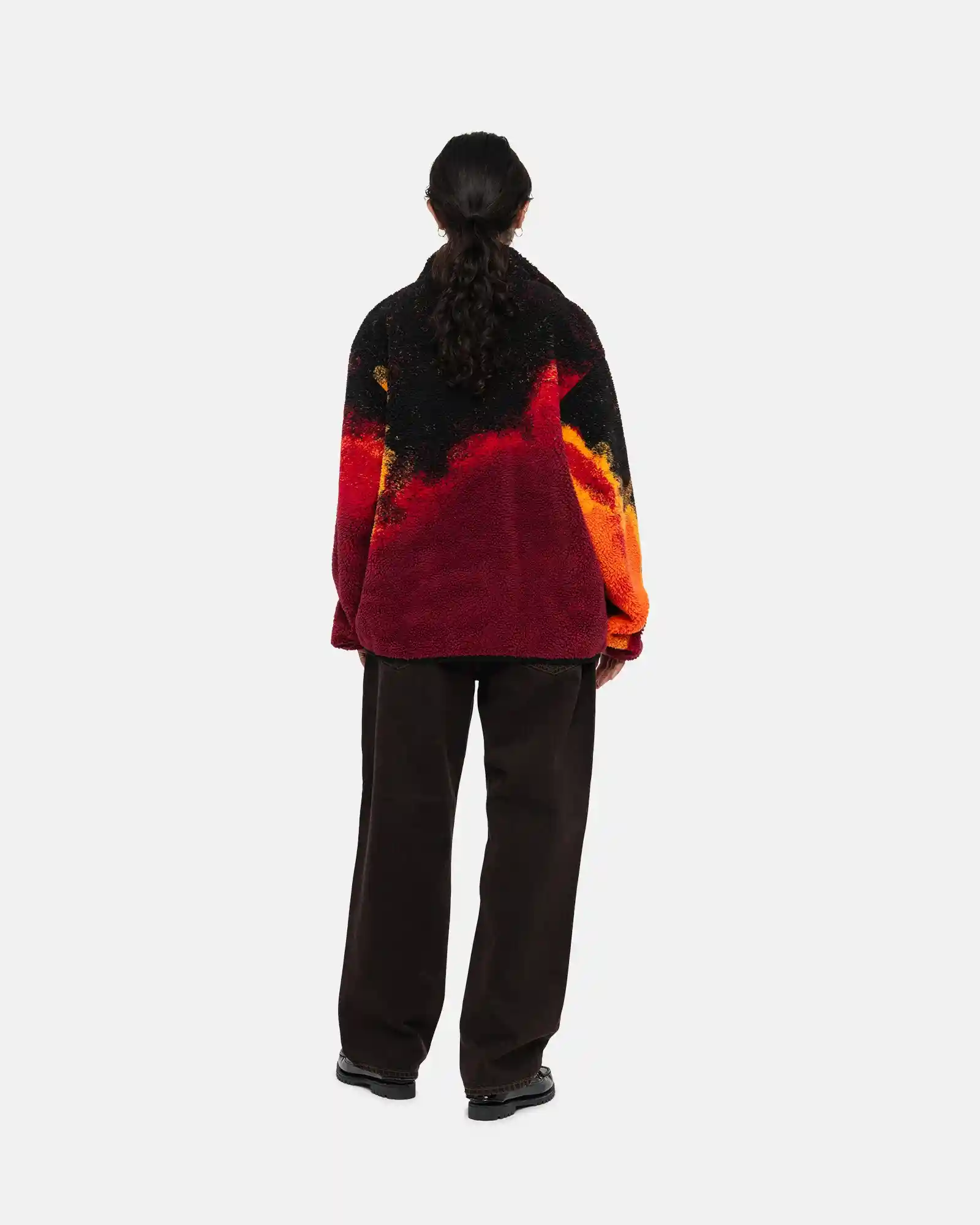 Stussy Sherpa Reversible Jacket, lava - Image 7