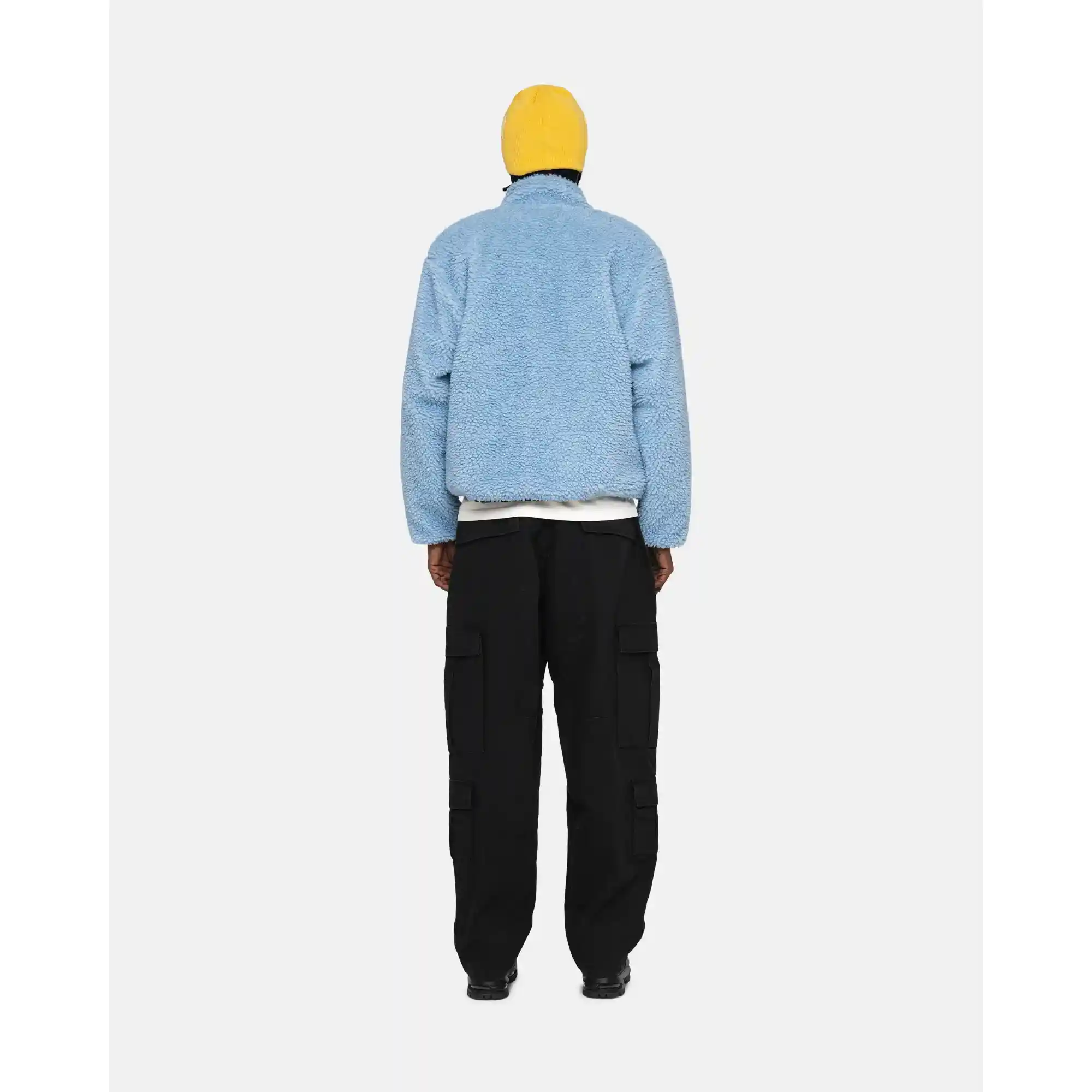 Stussy Sherpa Reversible Jacket, light denim - Image 5
