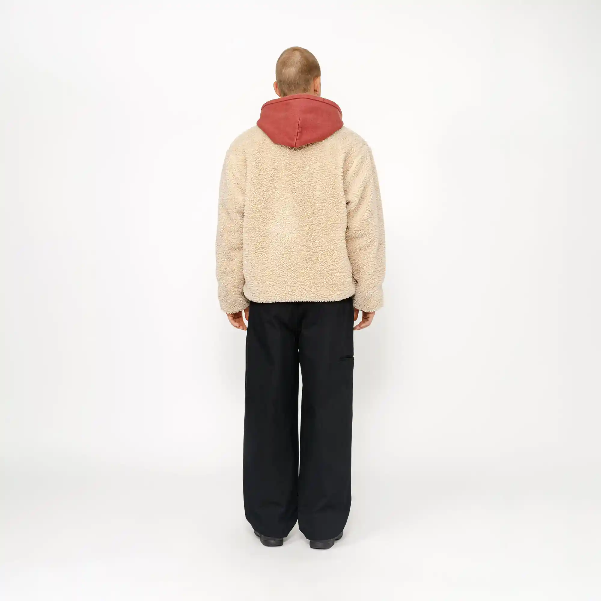 Stussy Sherpa Reversible Jacket, natural - Image 6