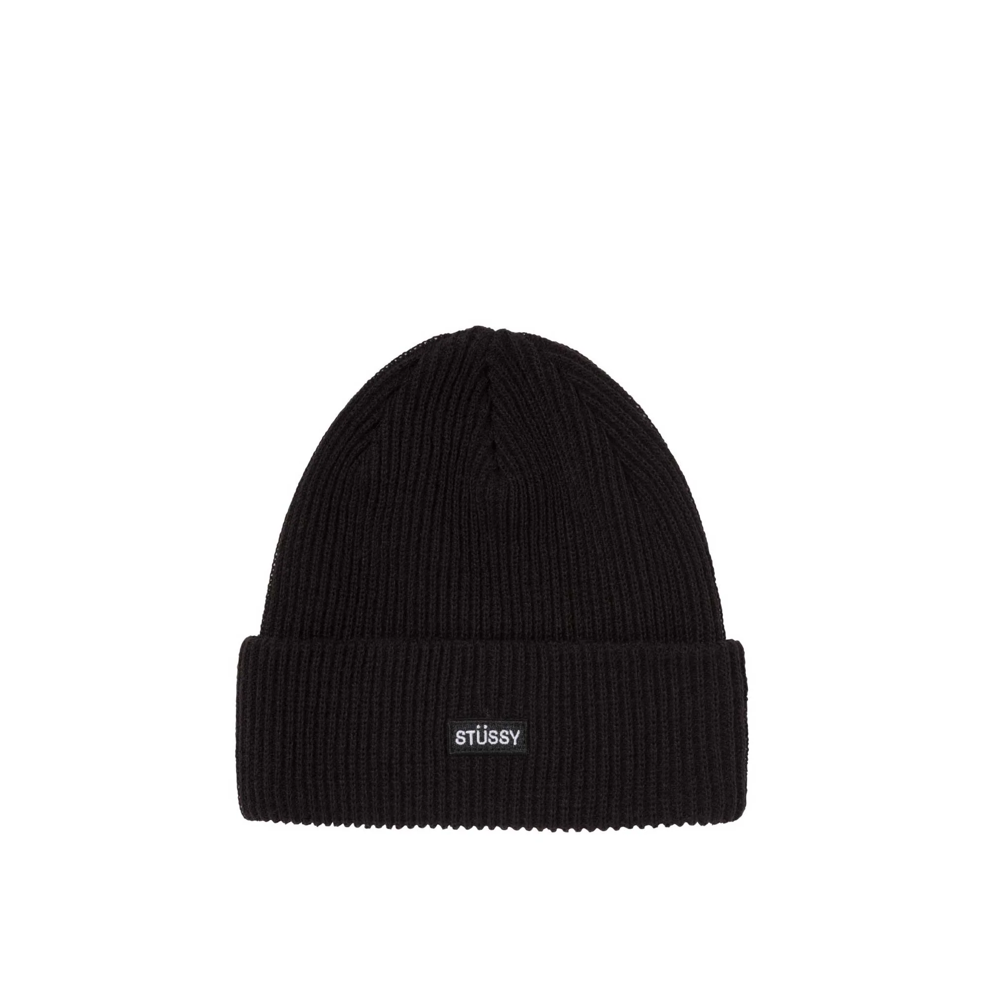 Stussy Small Patch Watchcap Beanie, Black
