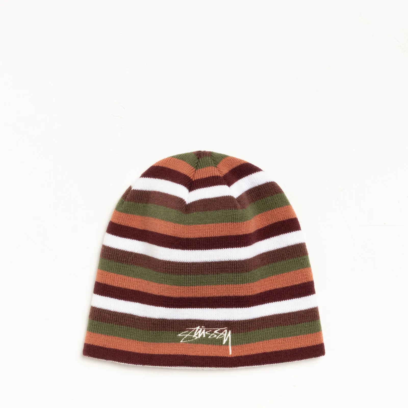 Stussy Smoothstock Striped Skullcap, brown