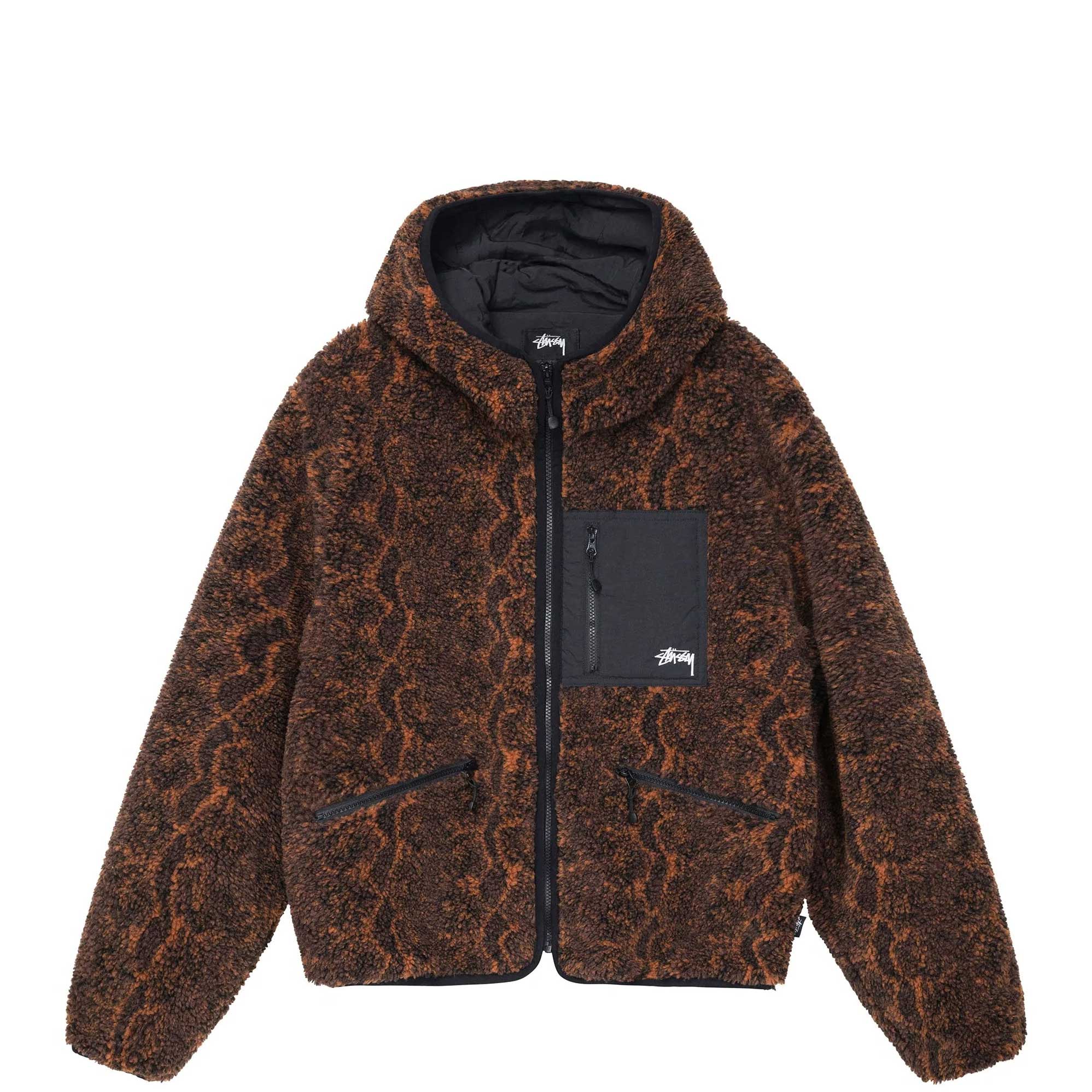Stussy Snake Jacquard Sherpa Jacket