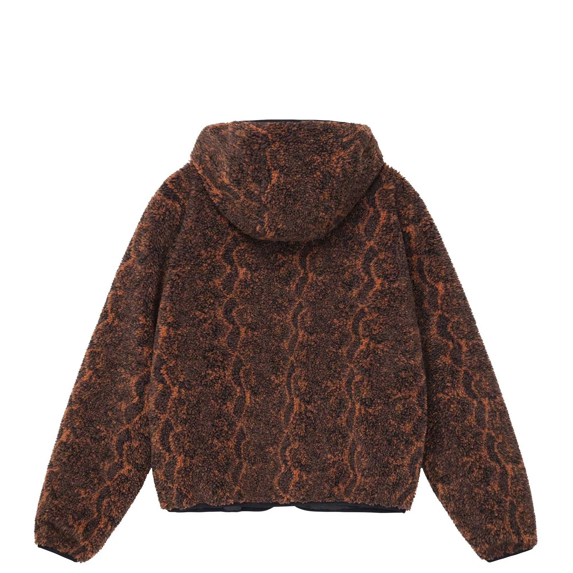 Stussy Snake Jacquard Sherpa Jacket - Image 3
