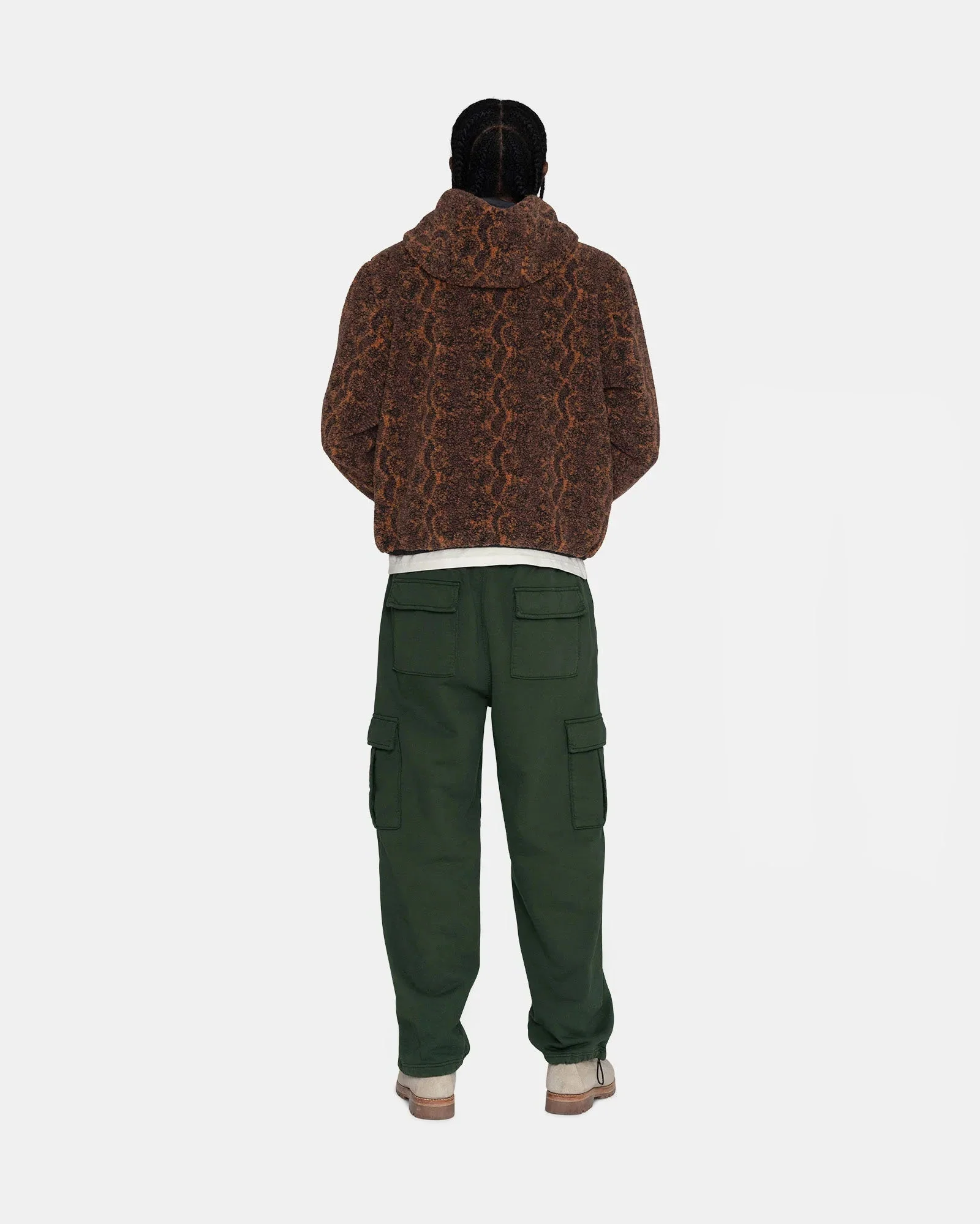 Stussy Snake Jacquard Sherpa Jacket - Image 6