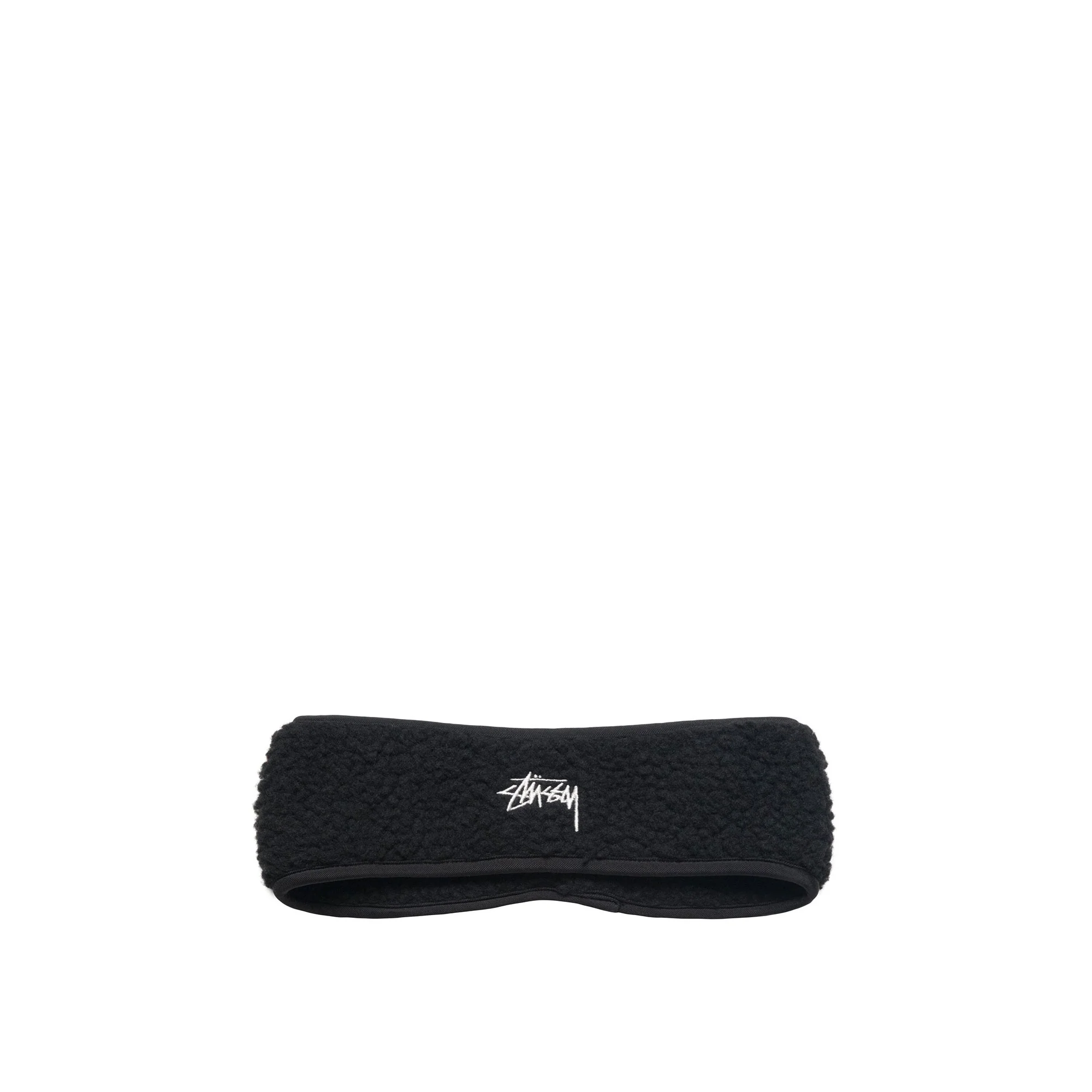 Stussy Solid Polar Fleece Headband, black