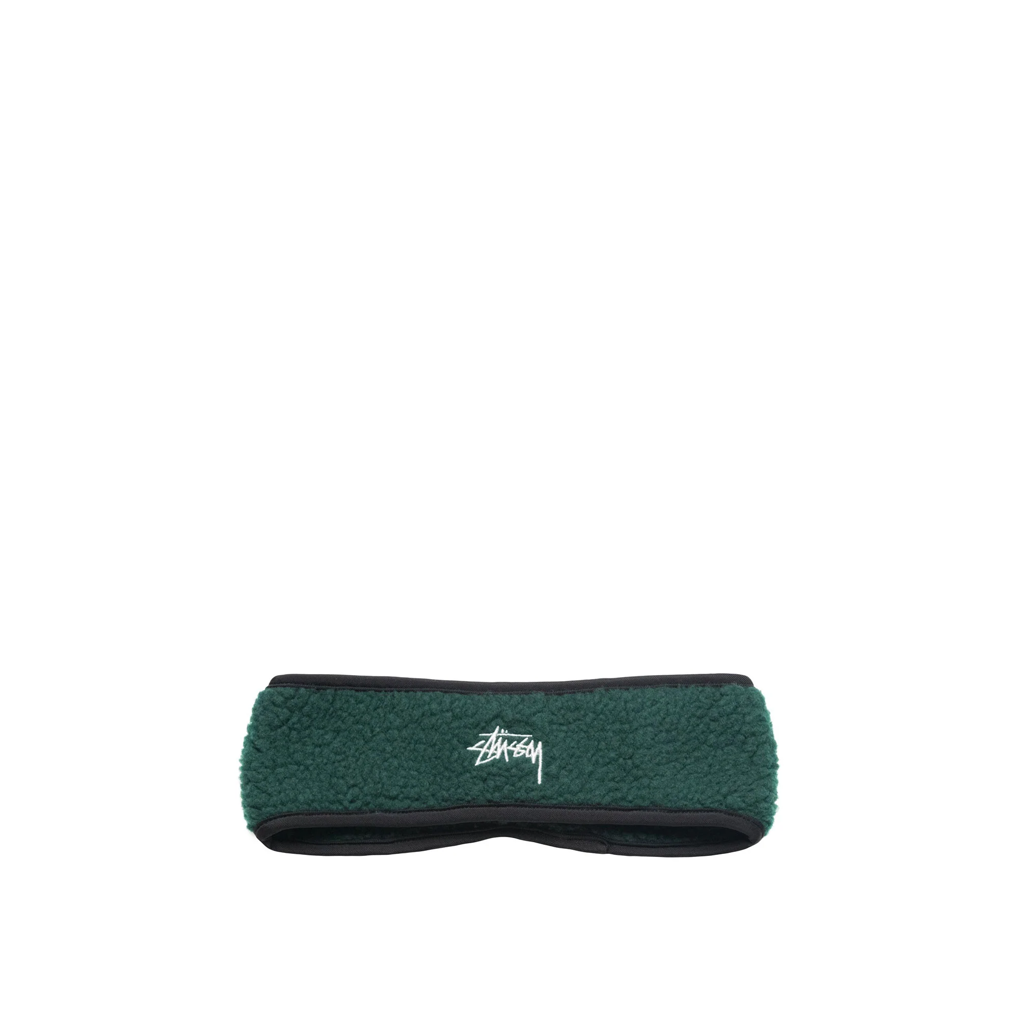 Stussy Solid Polar Fleece Headband, forest