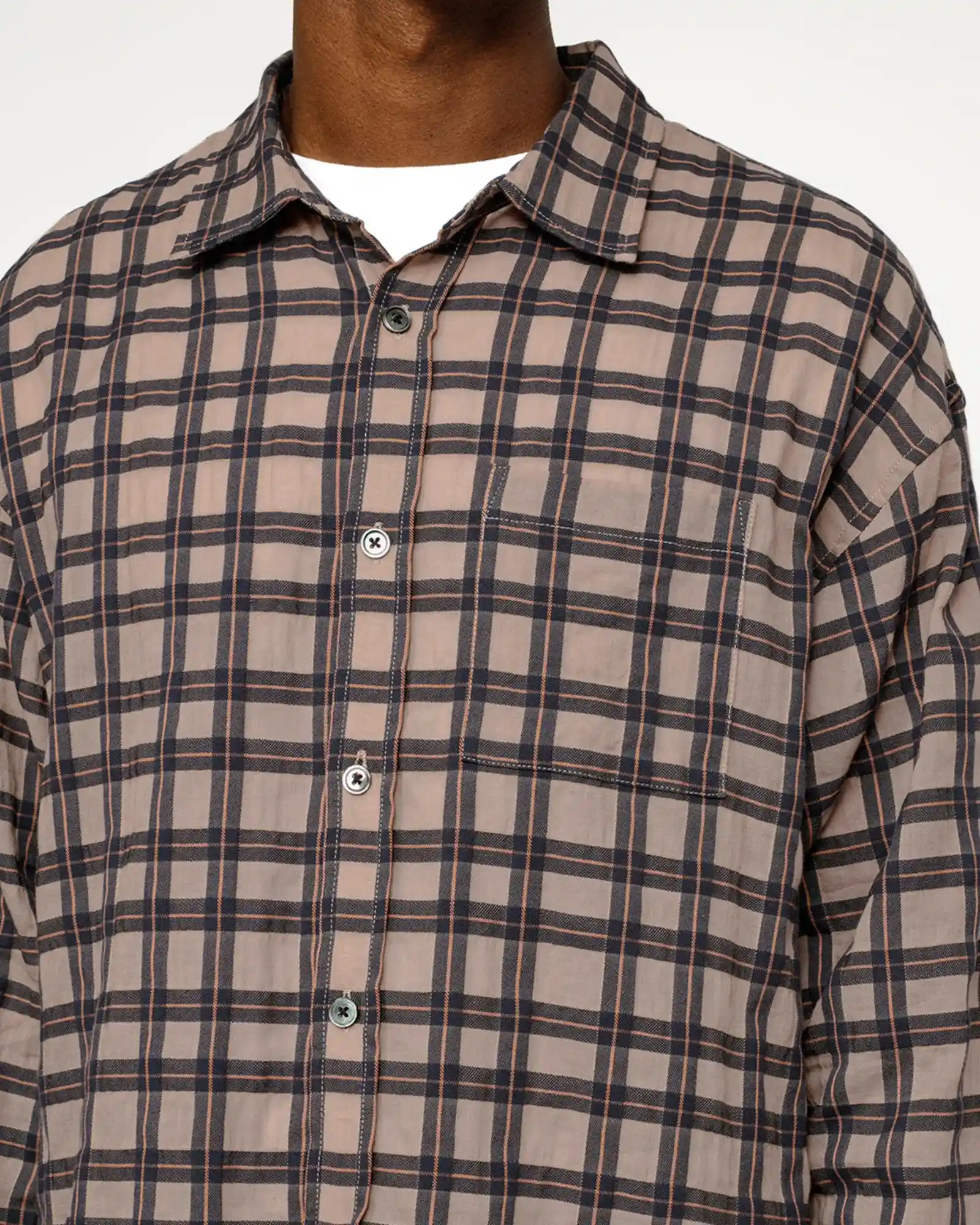 Stussy Sonoma Plaid Shirt, tan - Image 6