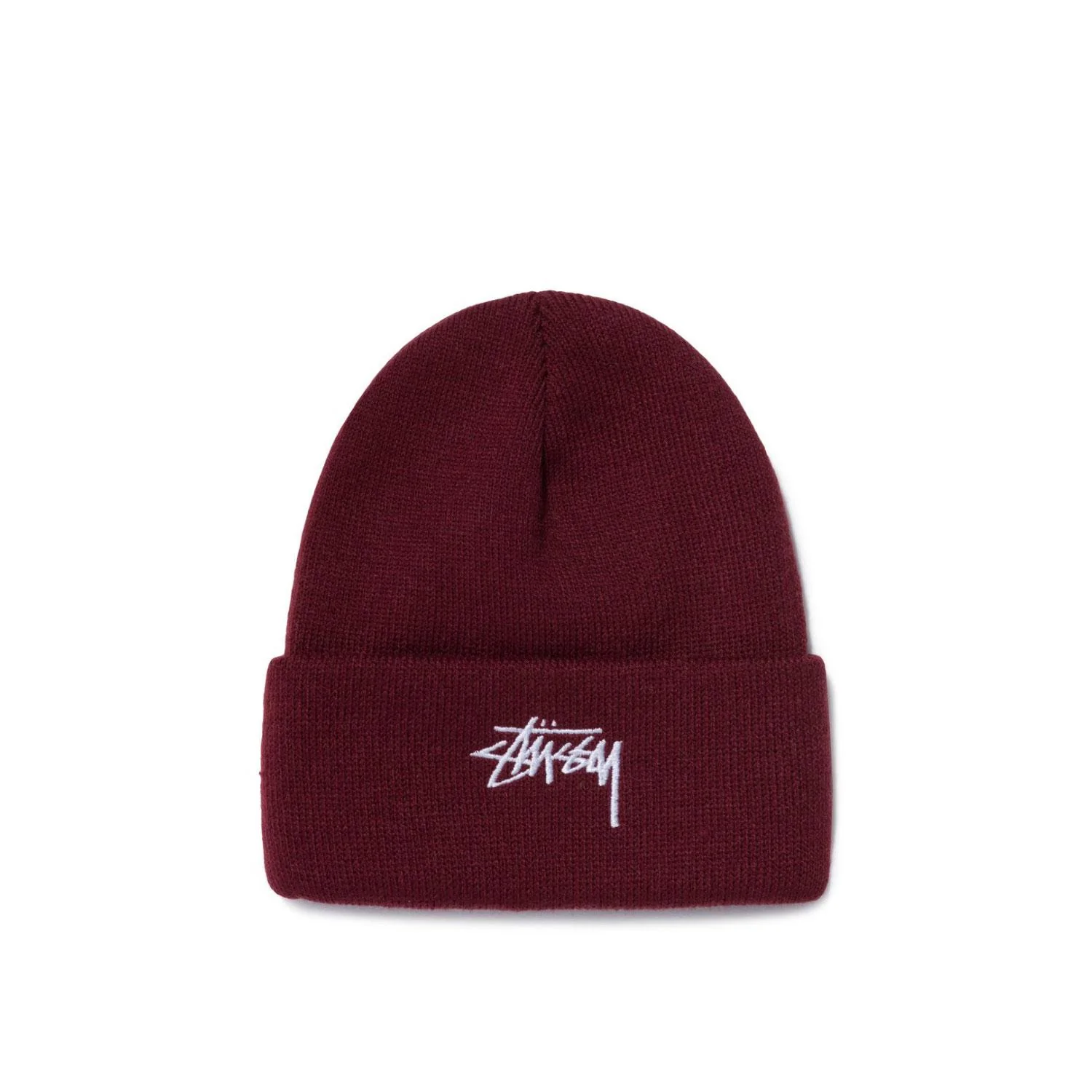 Stussy Stock cuff beanie, burgundy