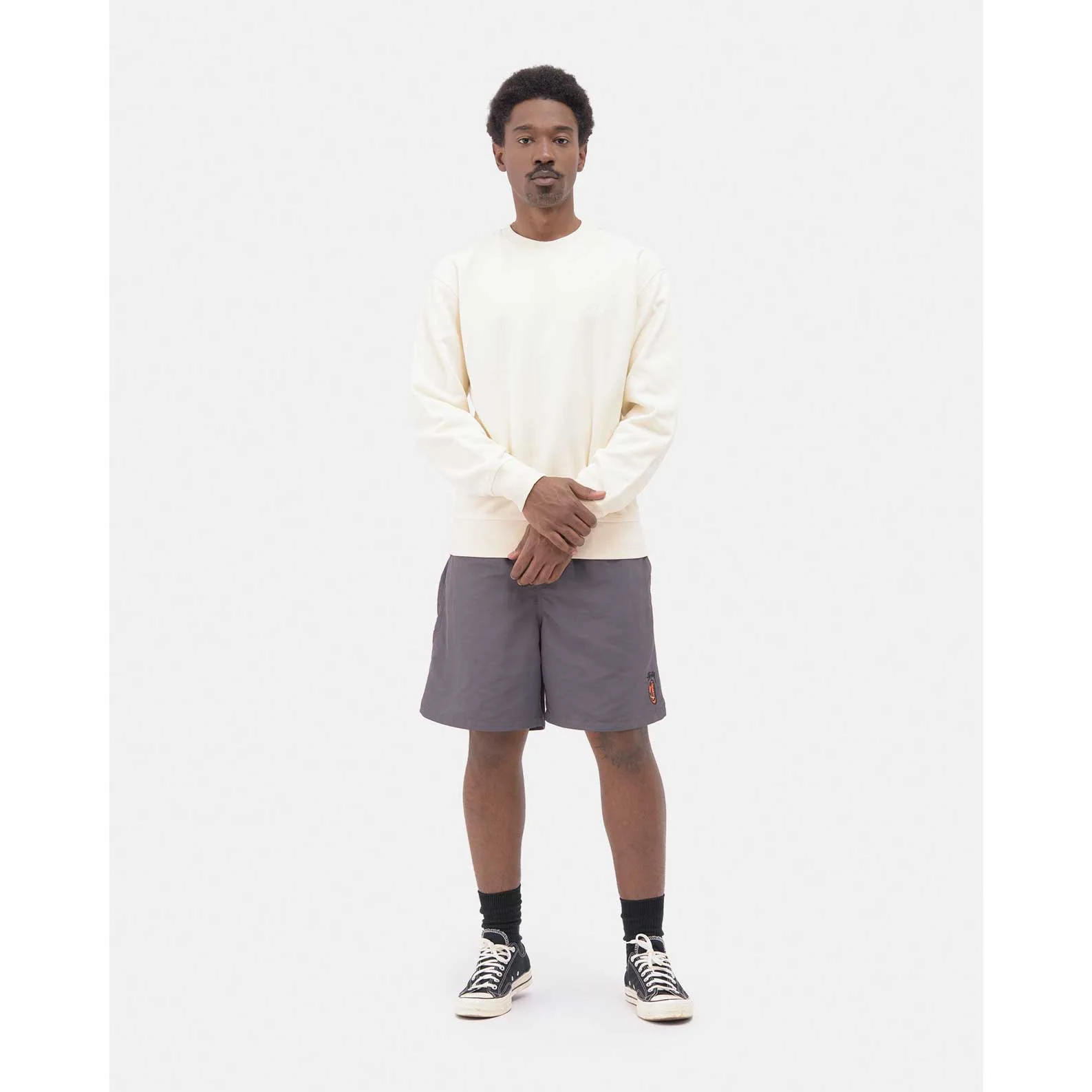 Stussy Stock Logo Crew Sweatshirt - Image 2