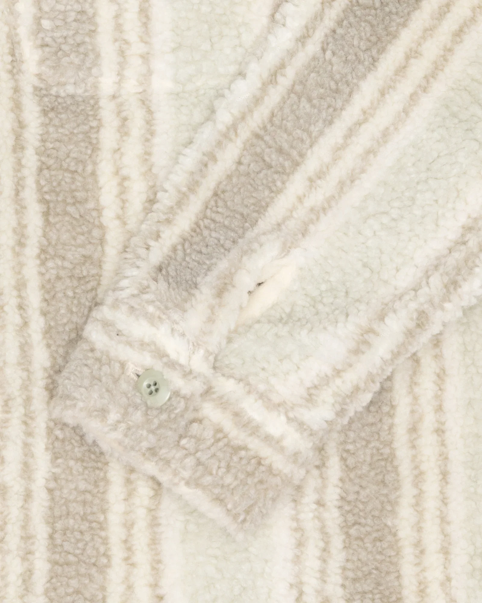 Stussy Stripe Sherpa Shirt, natural - Image 6