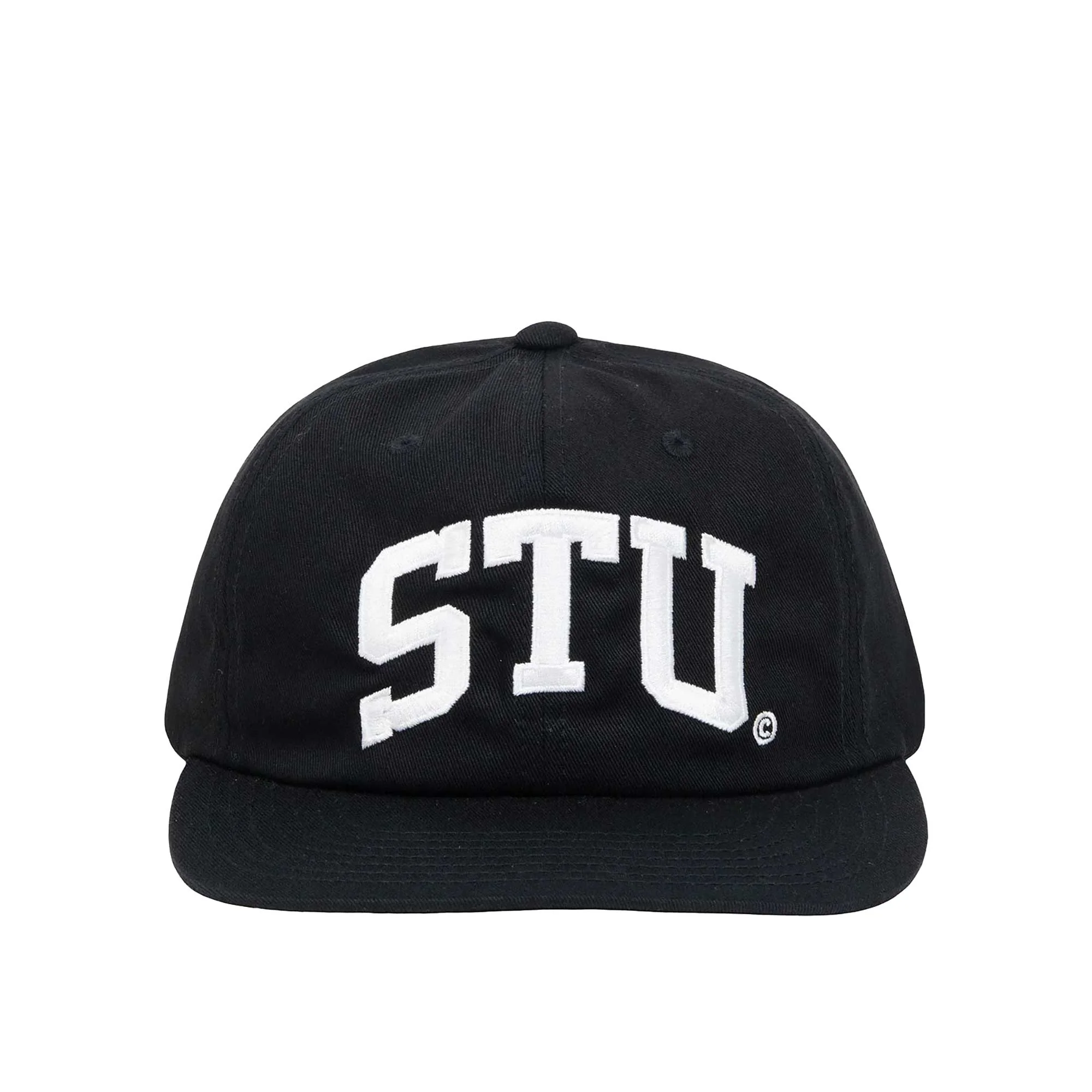 Stussy Stu Arch Strapback Cap, Black - Image 3