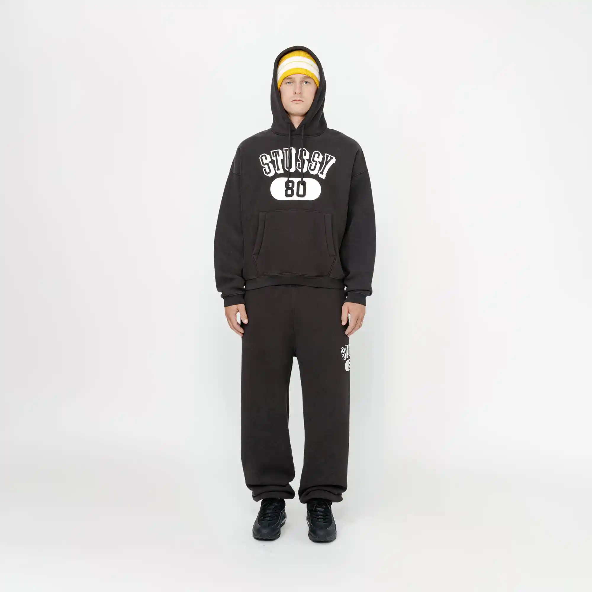 Stussy Stussy 80 Fleece Pant, washed black - Image 3