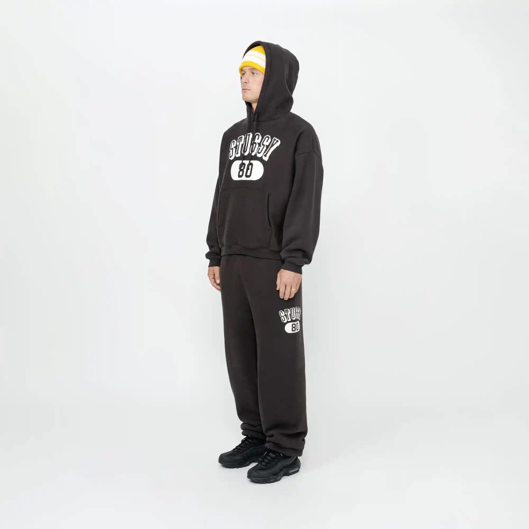 Stussy Stussy 80 Fleece Pant, washed black - Image 5