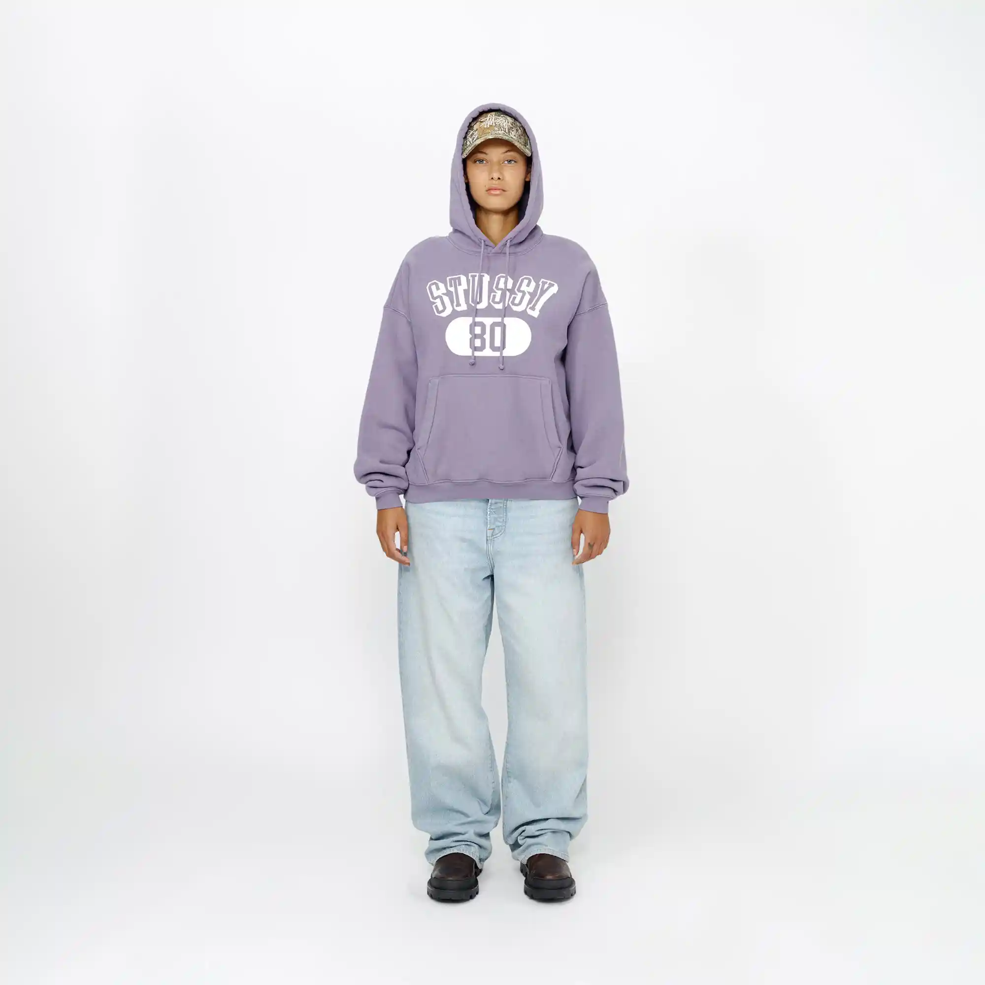 Stussy Stussy 80 Relaxed Hood, ash purple - Image 2