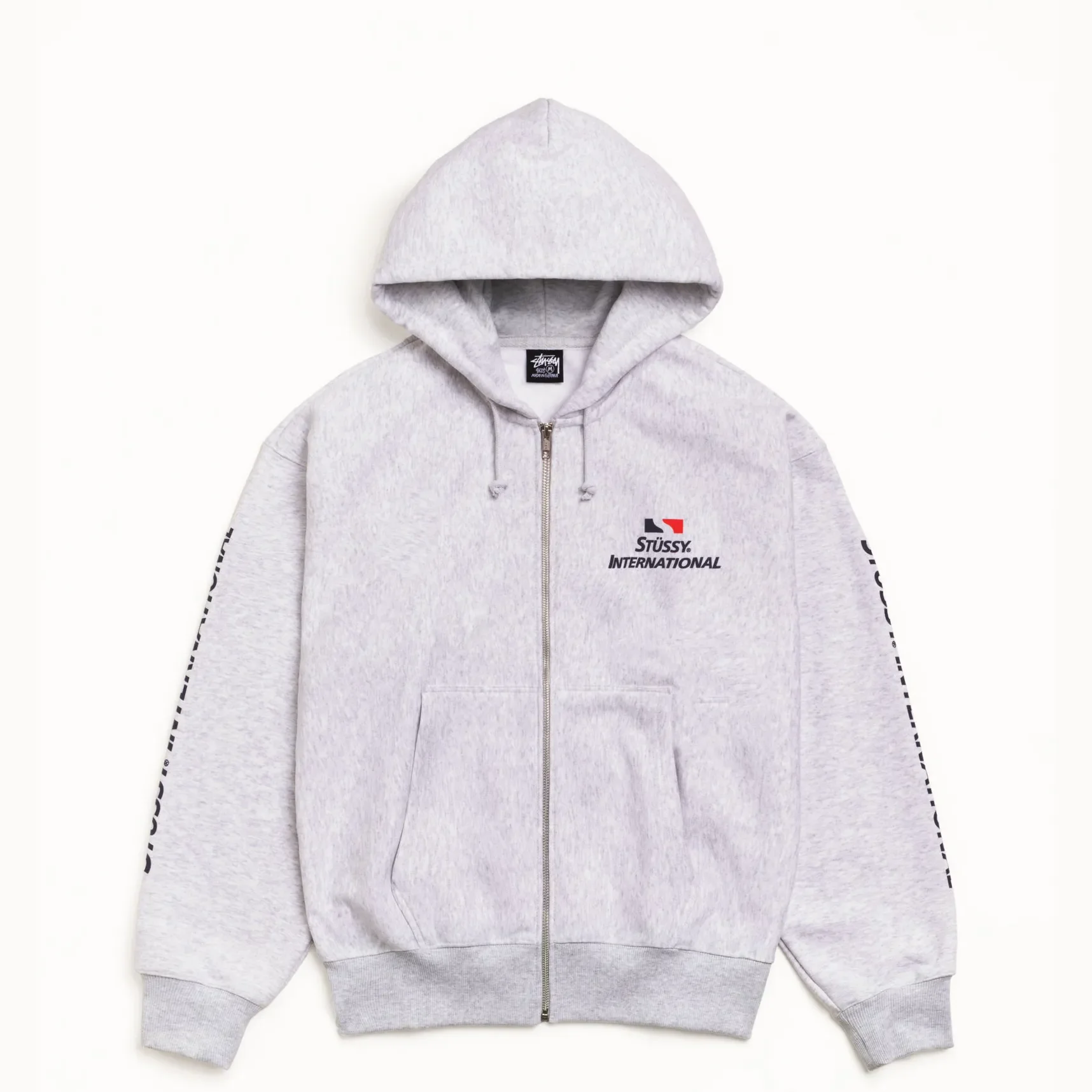 Stussy Stussy International Zip Hood, ash heather