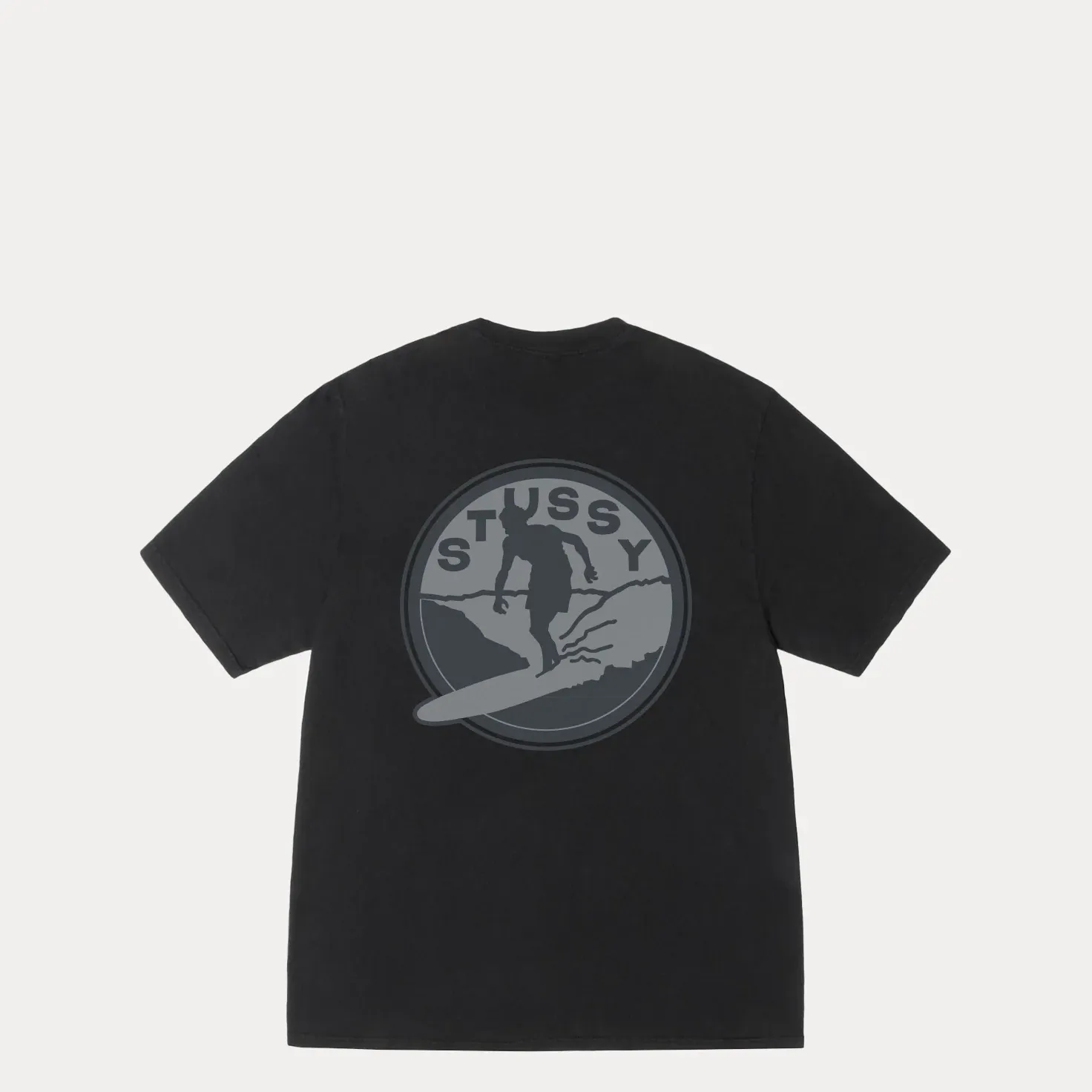 Stussy Surf Club Pigment Dyed Tee, black