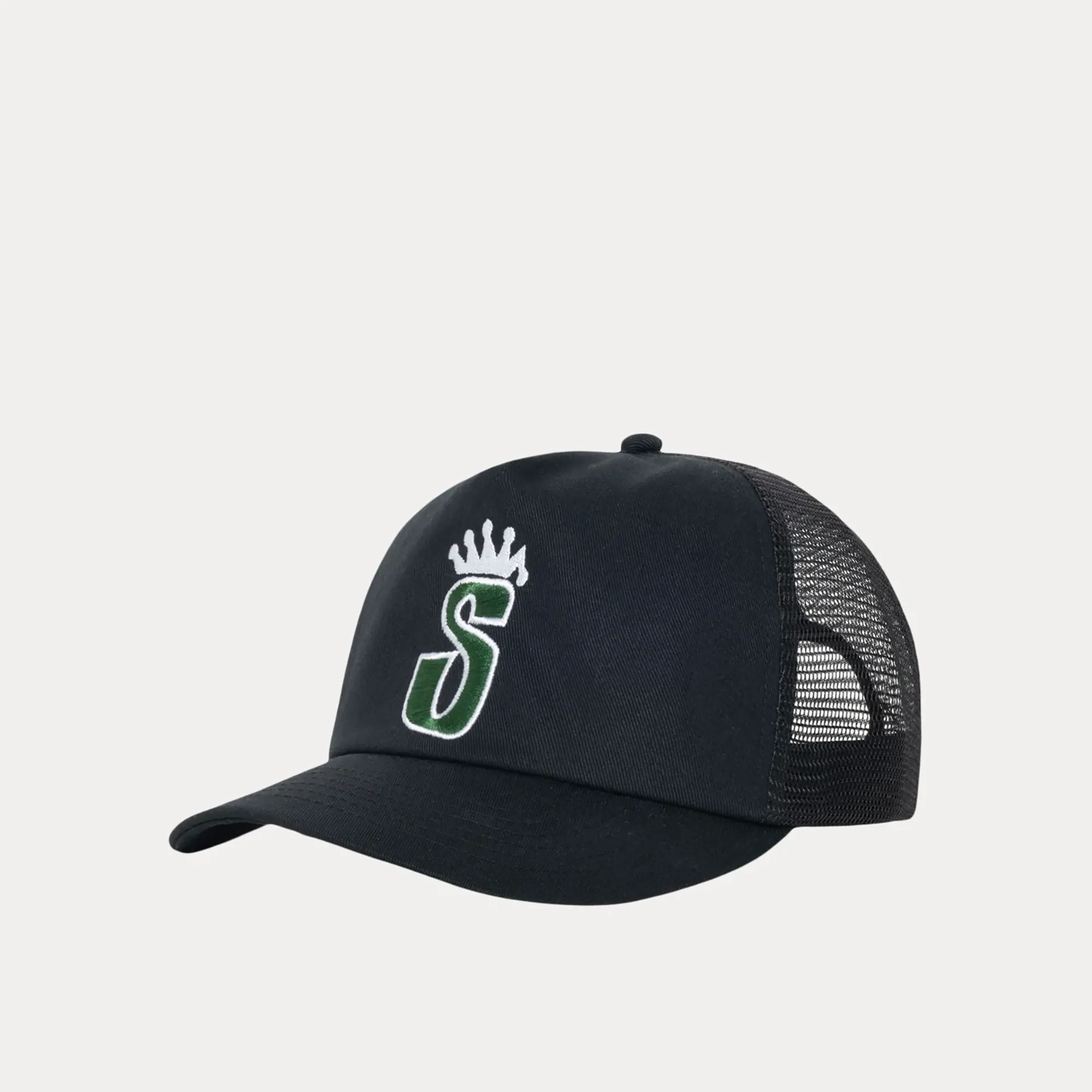 Stussy Trucker S Crown Cap, shadow black