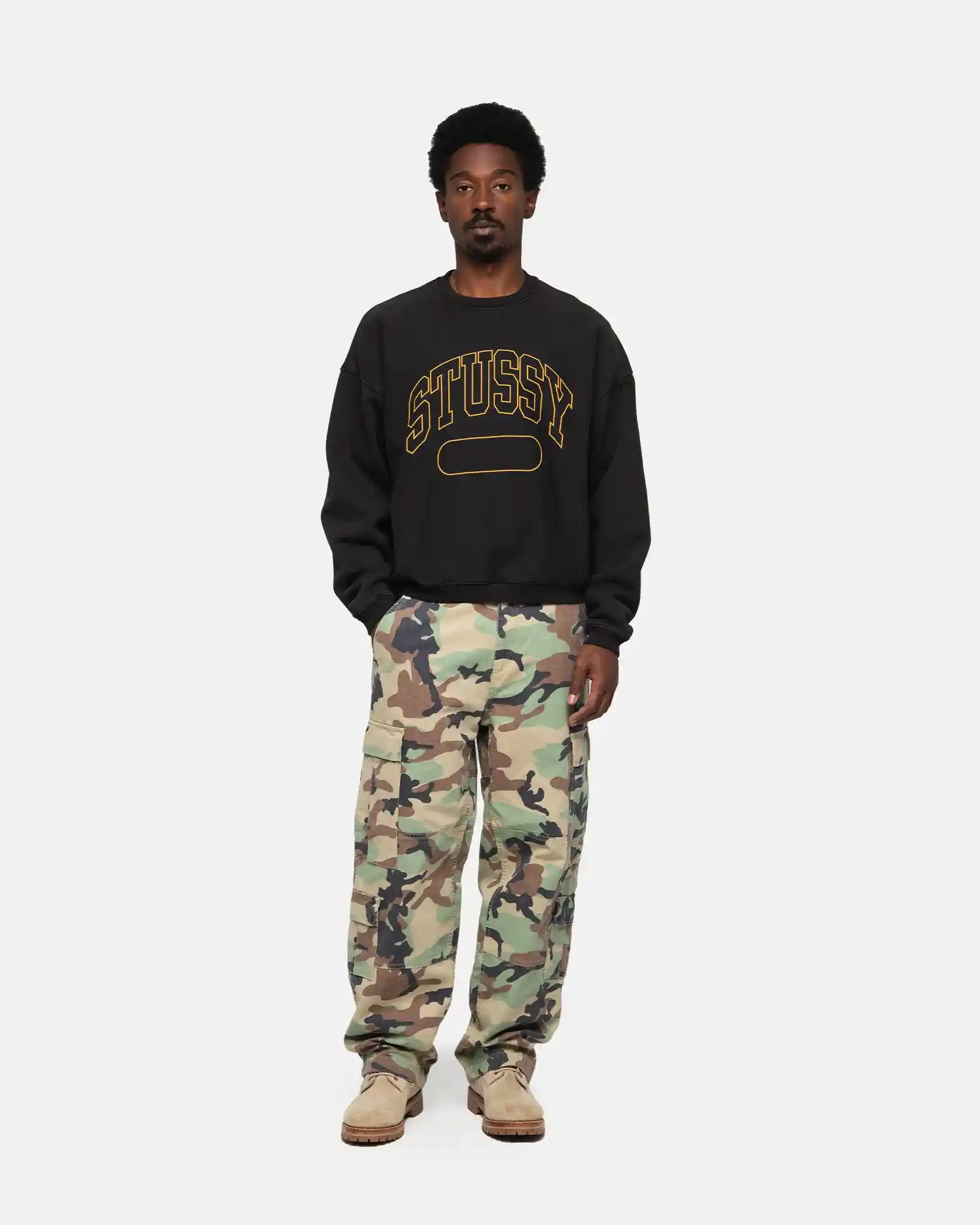 Stussy Varsity Oversized Crew, black - Image 4