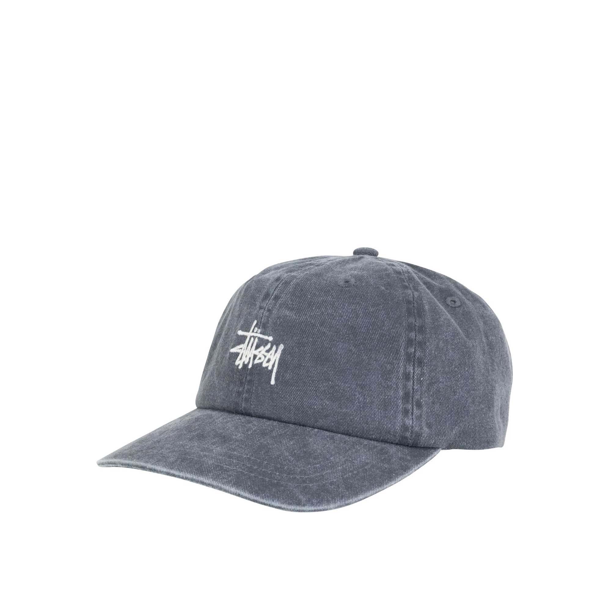 Stussy Washed Stock Low Pro Cap, charcoal