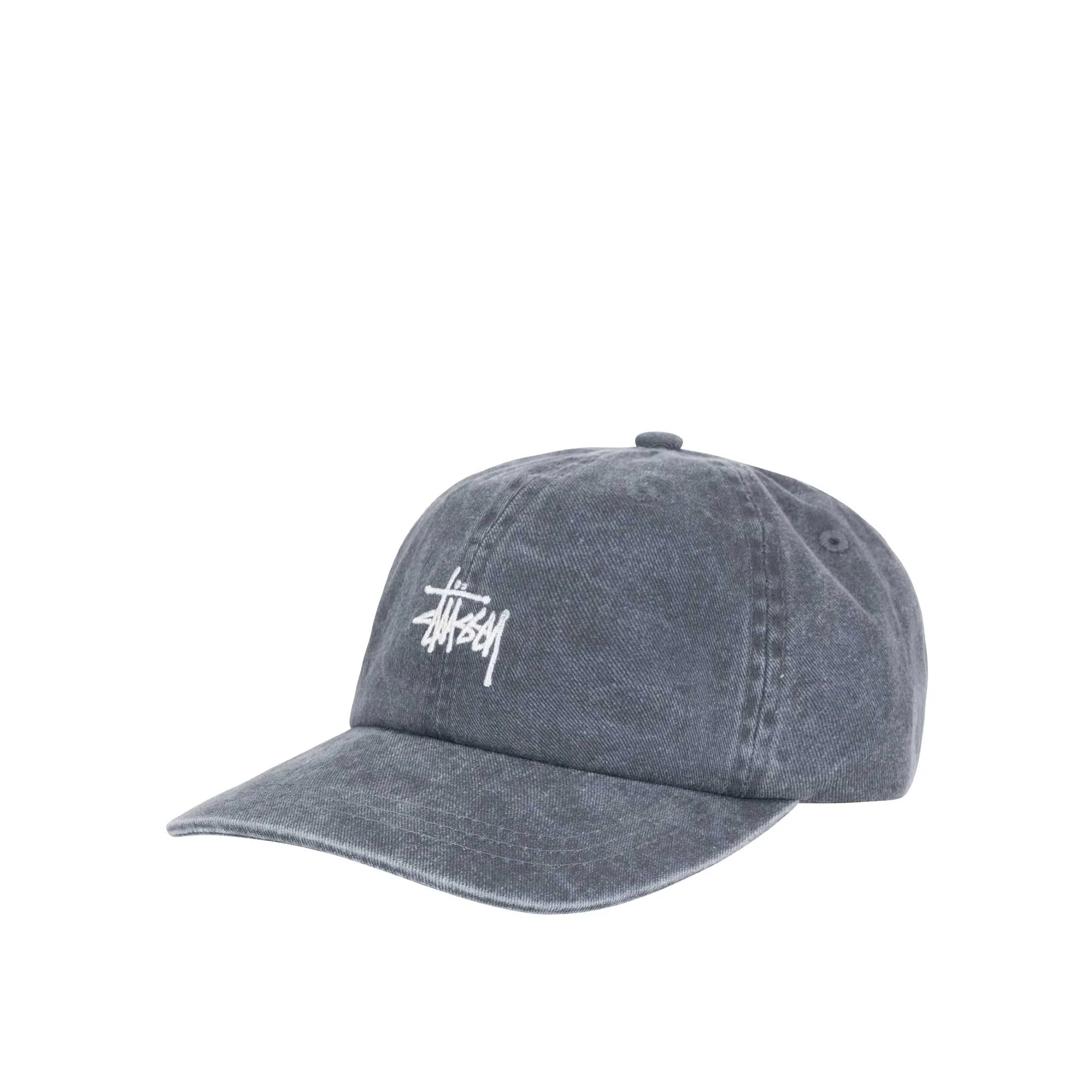 Stussy Washed Stock Low Pro Cap, charcoal