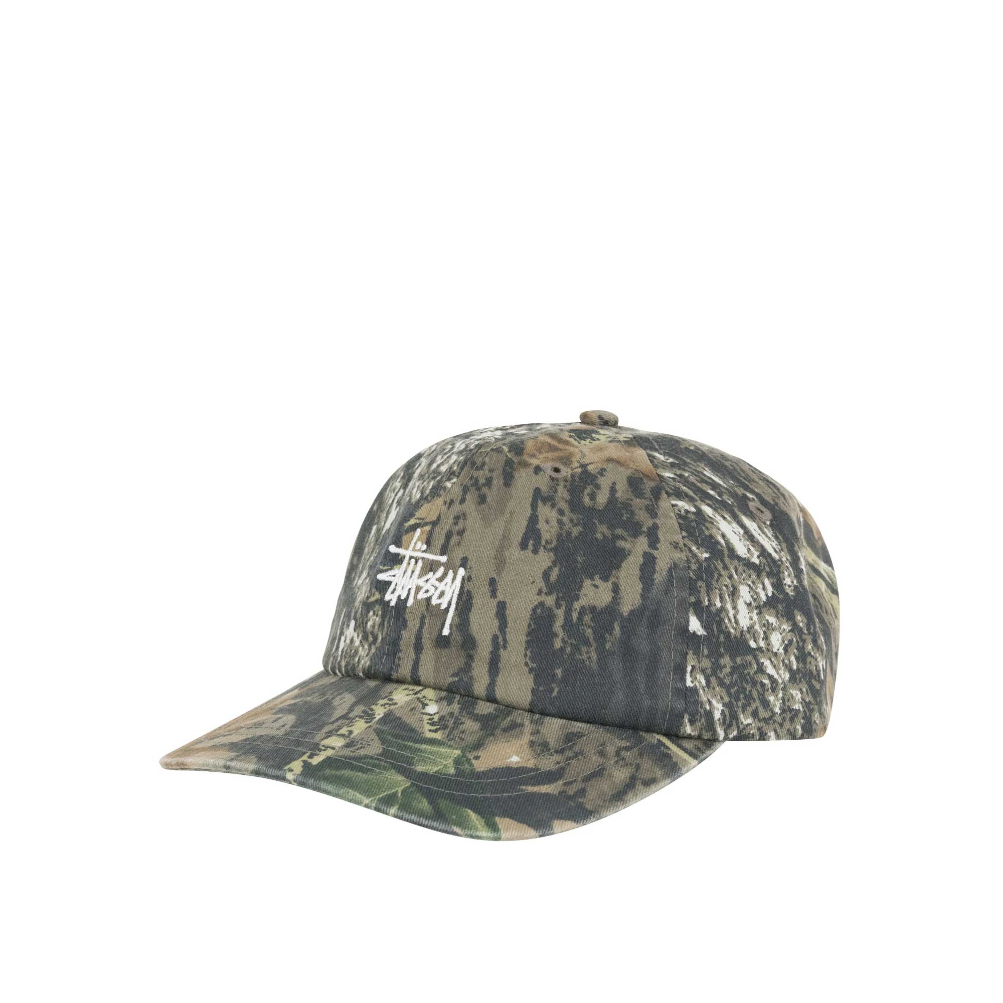 Stussy Washed Stock Low Pro Cap, leaf camo