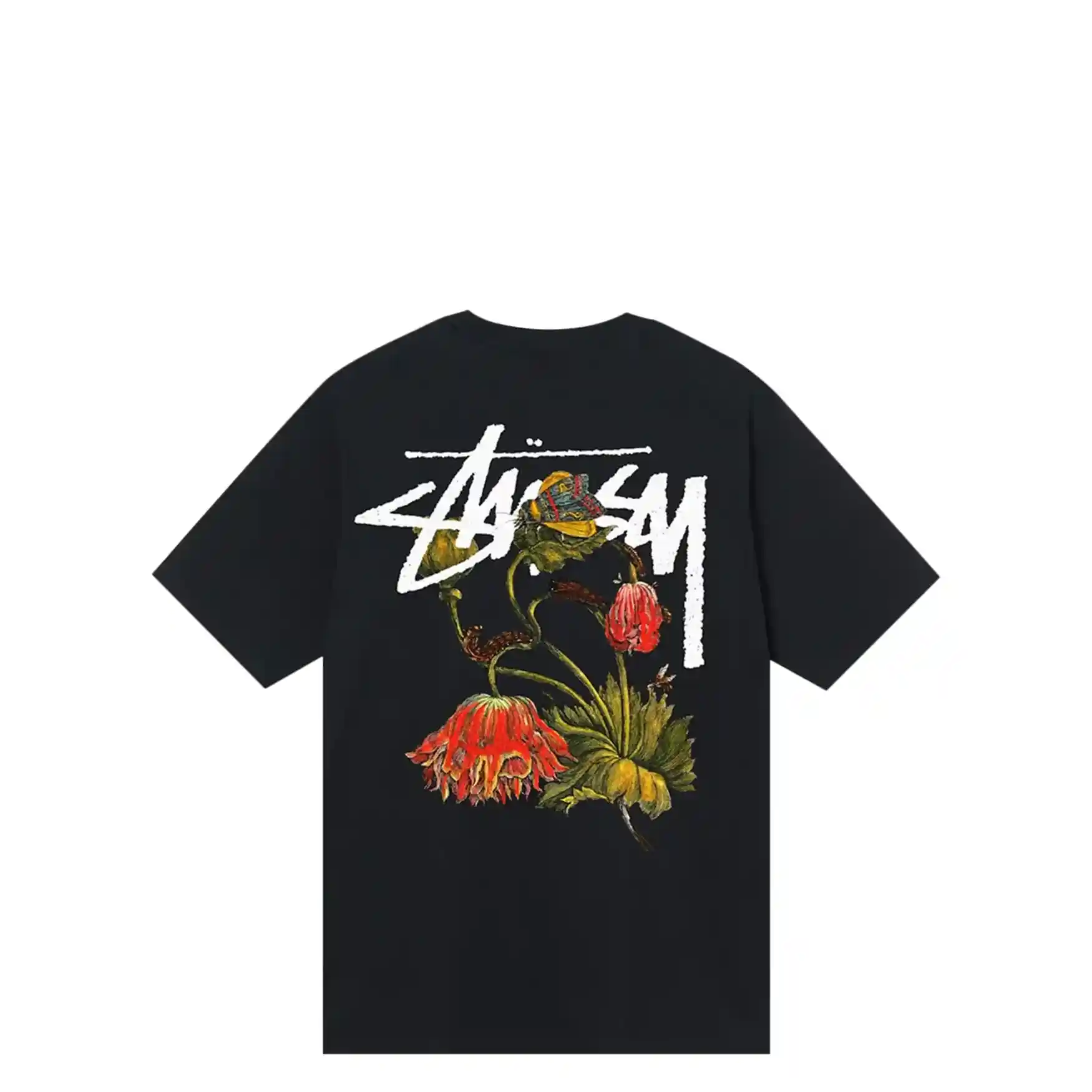 Stussy Withered Flower Tee, black