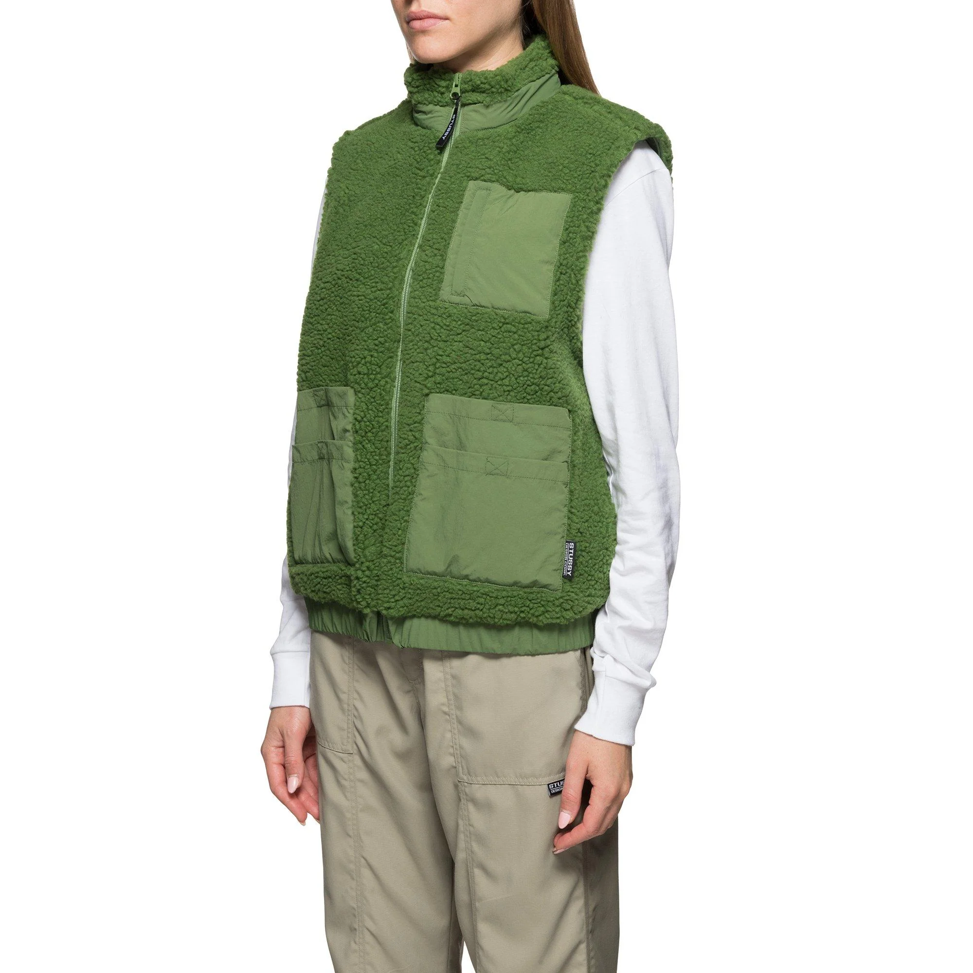 Stussy Womens Convertible Sherpa jacket - Image 3