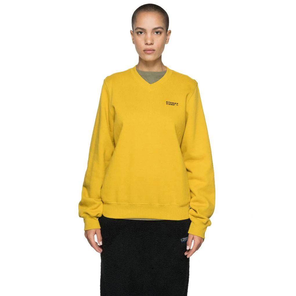 Stussy Womens Elin v-neck fleece - Image 4