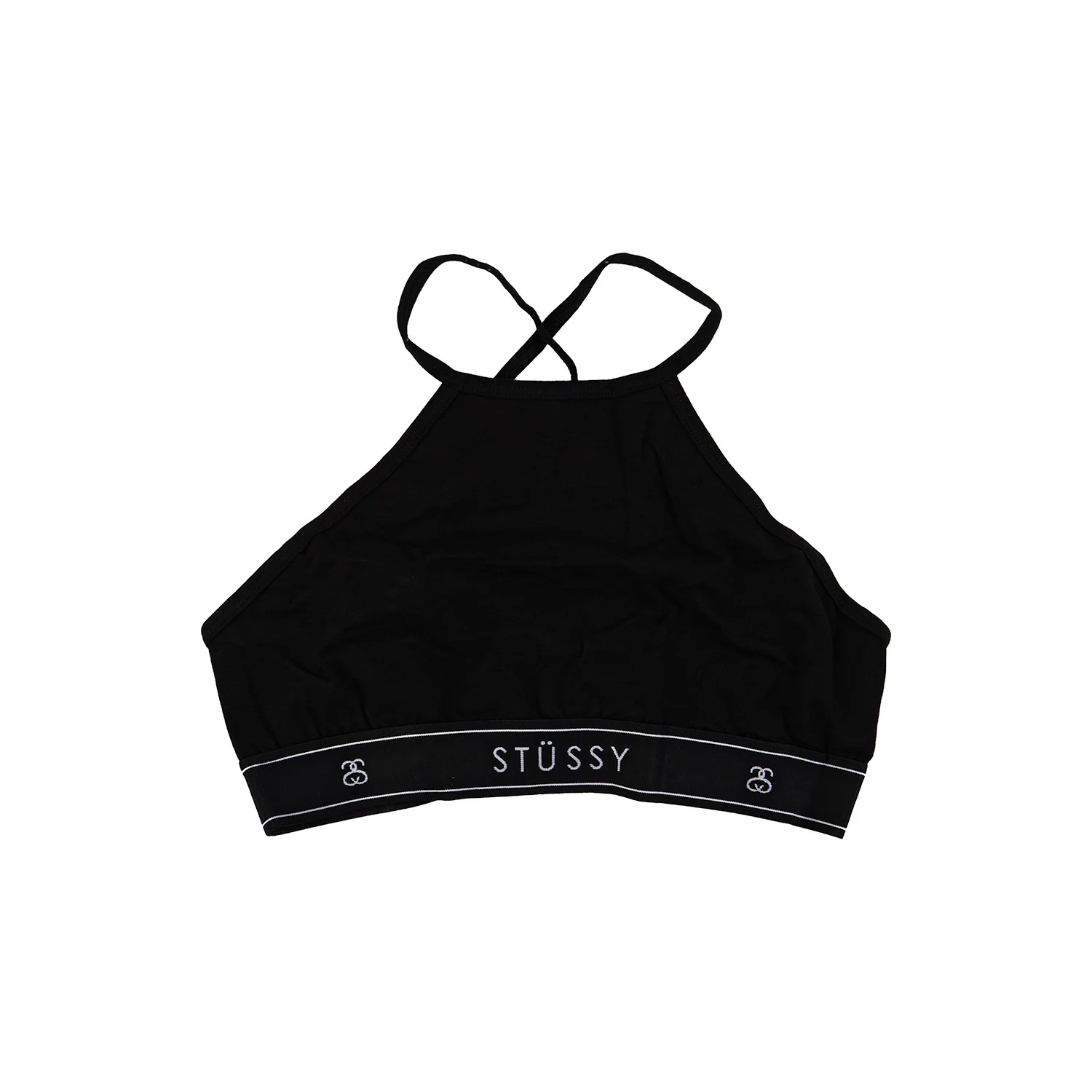 Stussy Womens High Neck crop bra top