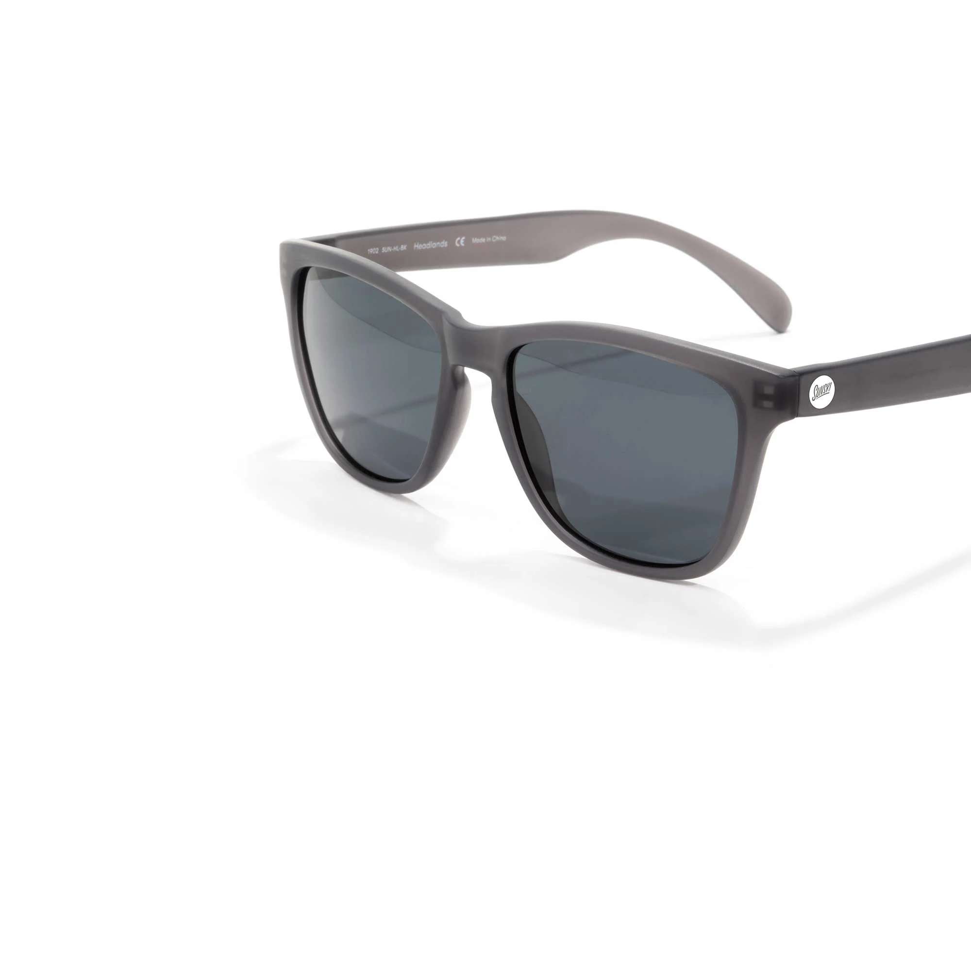 Sunski Headland Polarized Sunglasses, Grey Black - Image 5