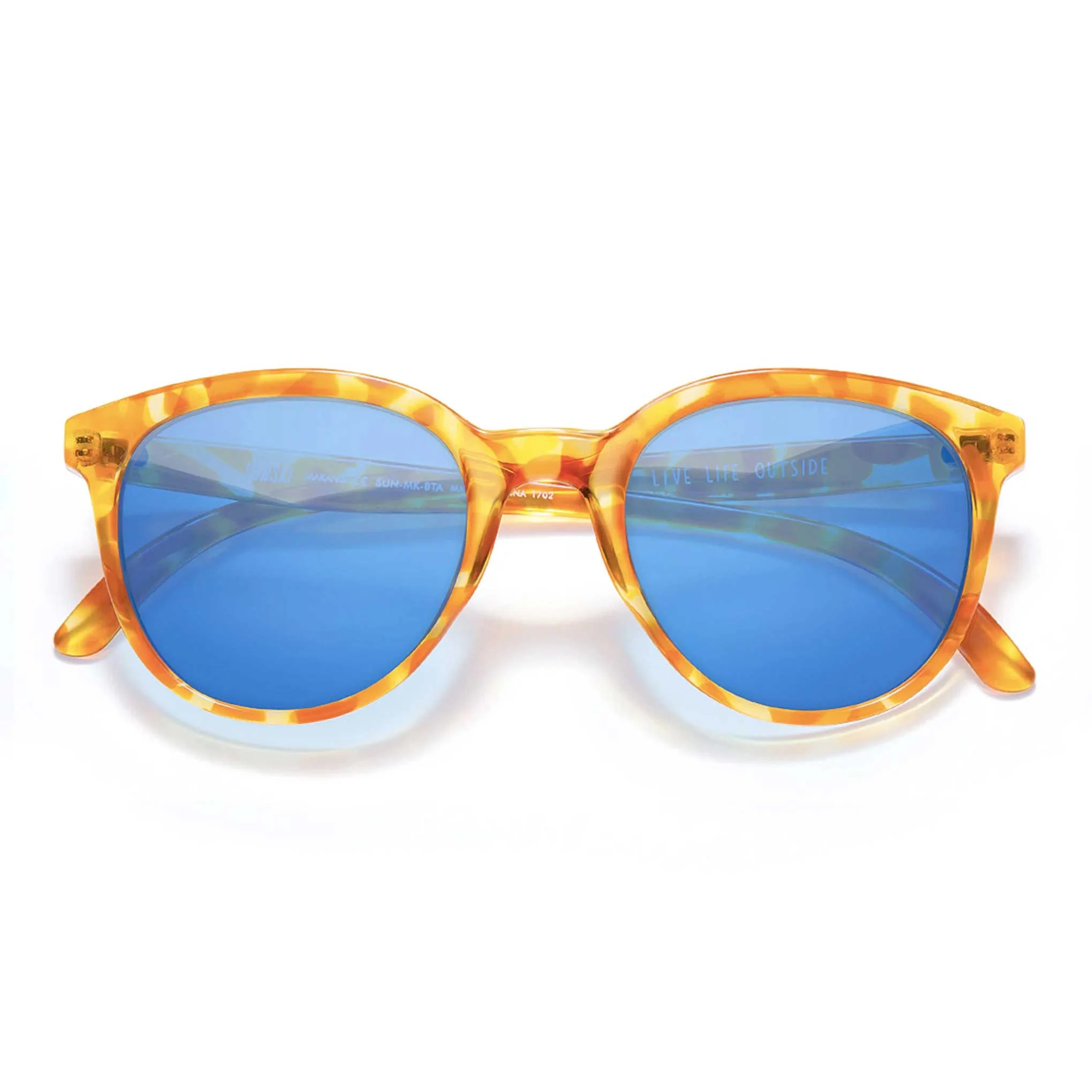 Sunski Makani Sunglasses, Blonde Tortoise Aqua