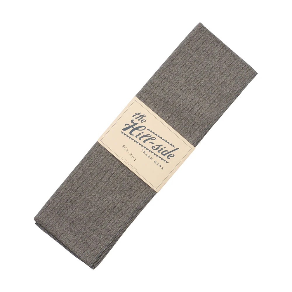 The Hill-side Black & Tan Covert Stripe Scarf