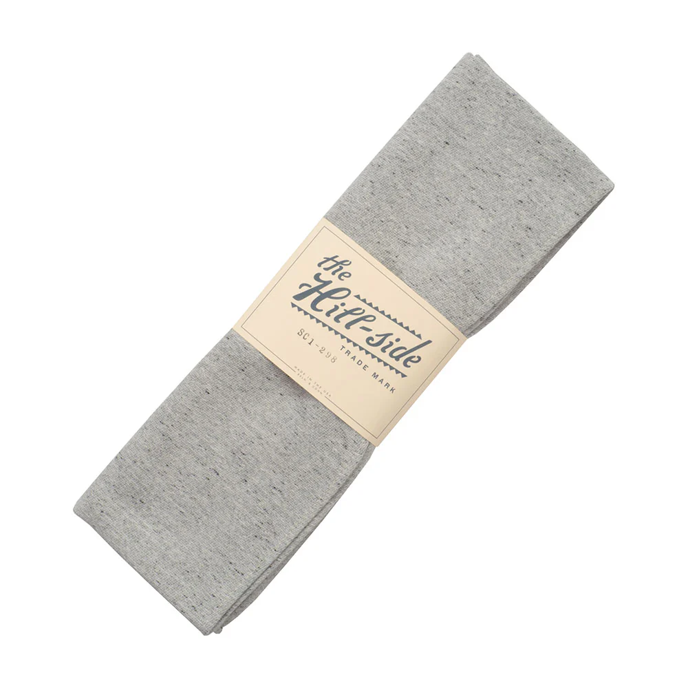 The Hill-side Cotton Blend Blanket Twill Scarf, Grey