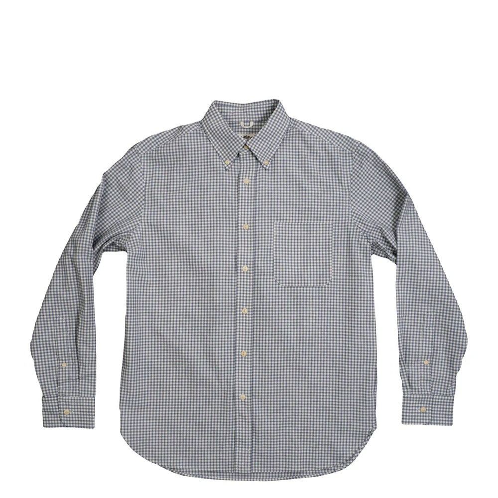 The Hill-side Long Sleeve Standard Shirt, Selvedge Covert Gingham