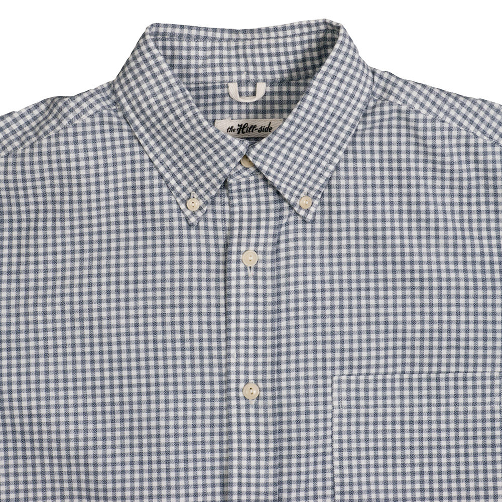 The Hill-side Long Sleeve Standard Shirt, Selvedge Covert Gingham - Image 3