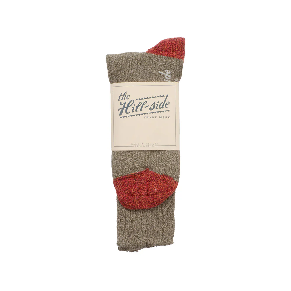 The Hill-side Socks, Green/Red