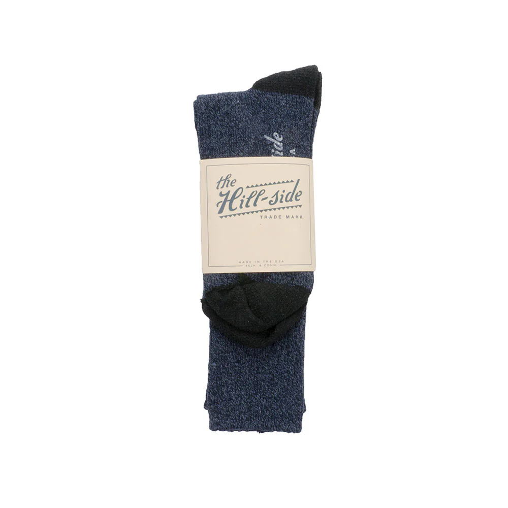 The Hill-side Socks, Navy/Black