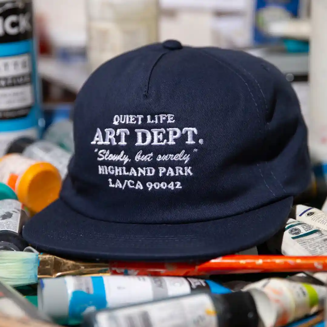 The Quiet Life Art Department Relaxed Snapback Hat, navy - Image 2