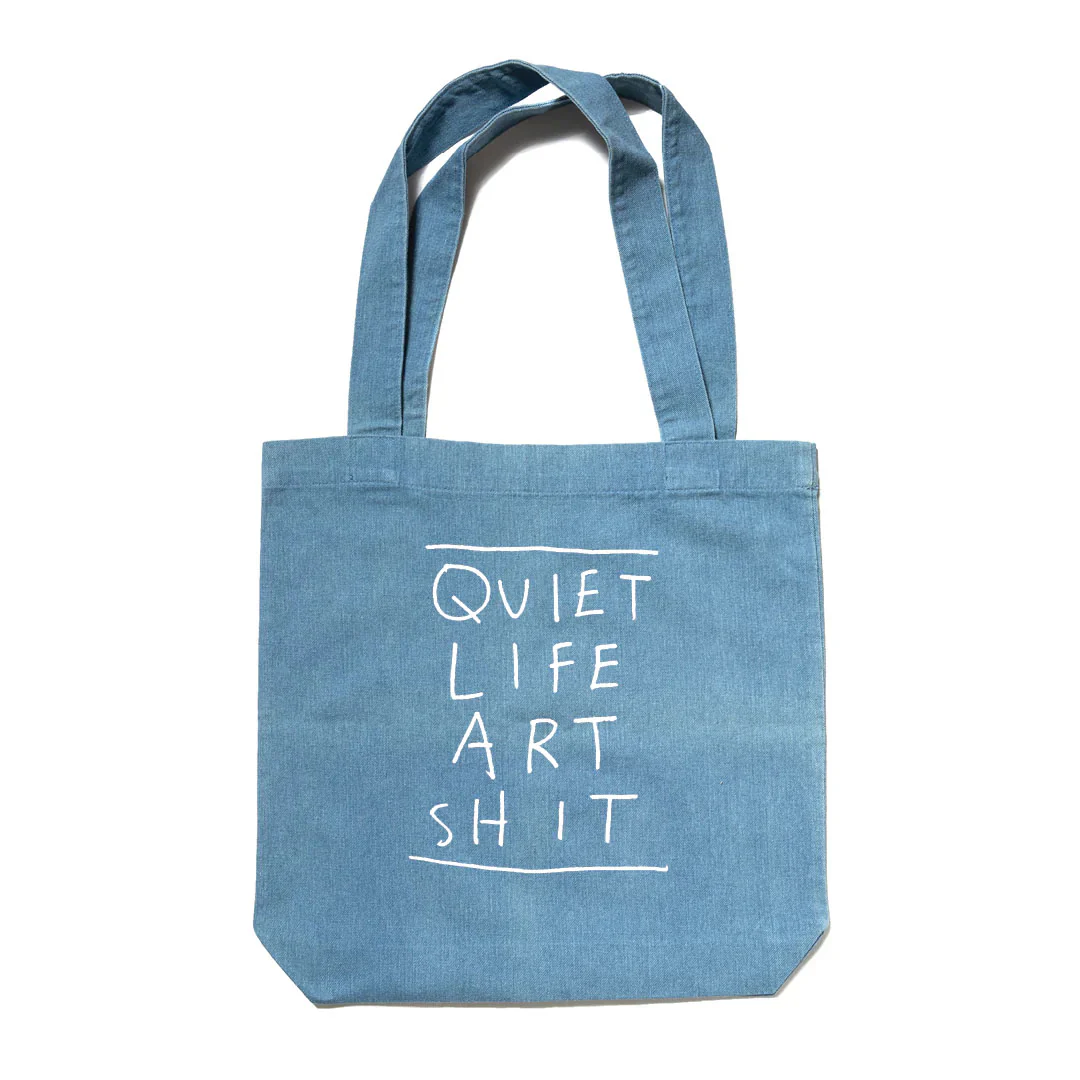 The Quiet Life Art Shit Tote Bag, Blue