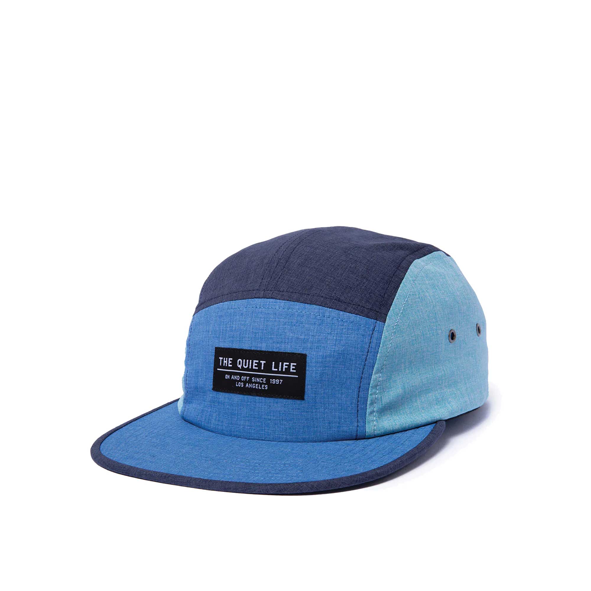 The Quiet Life Aruba  5 Panel Camper Hat - Made In Usa, Blue