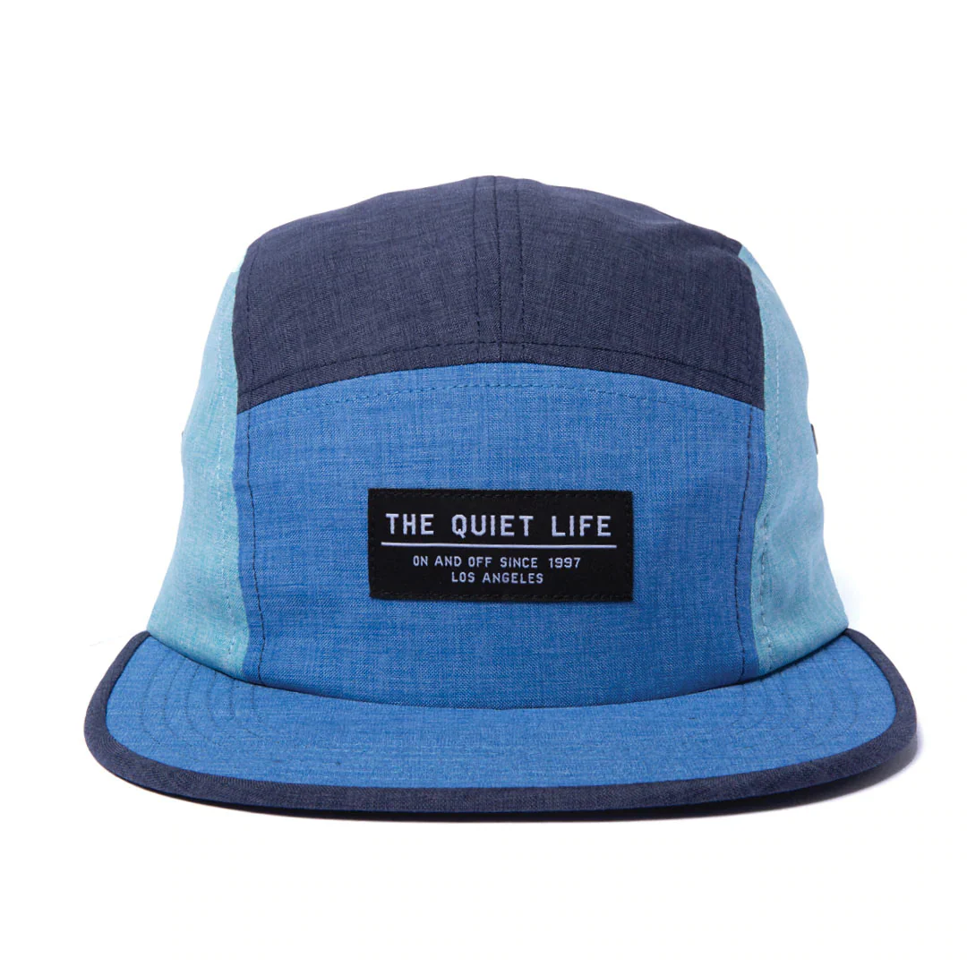 The Quiet Life Aruba  5 Panel Camper Hat - Made In Usa, Blue - Image 4
