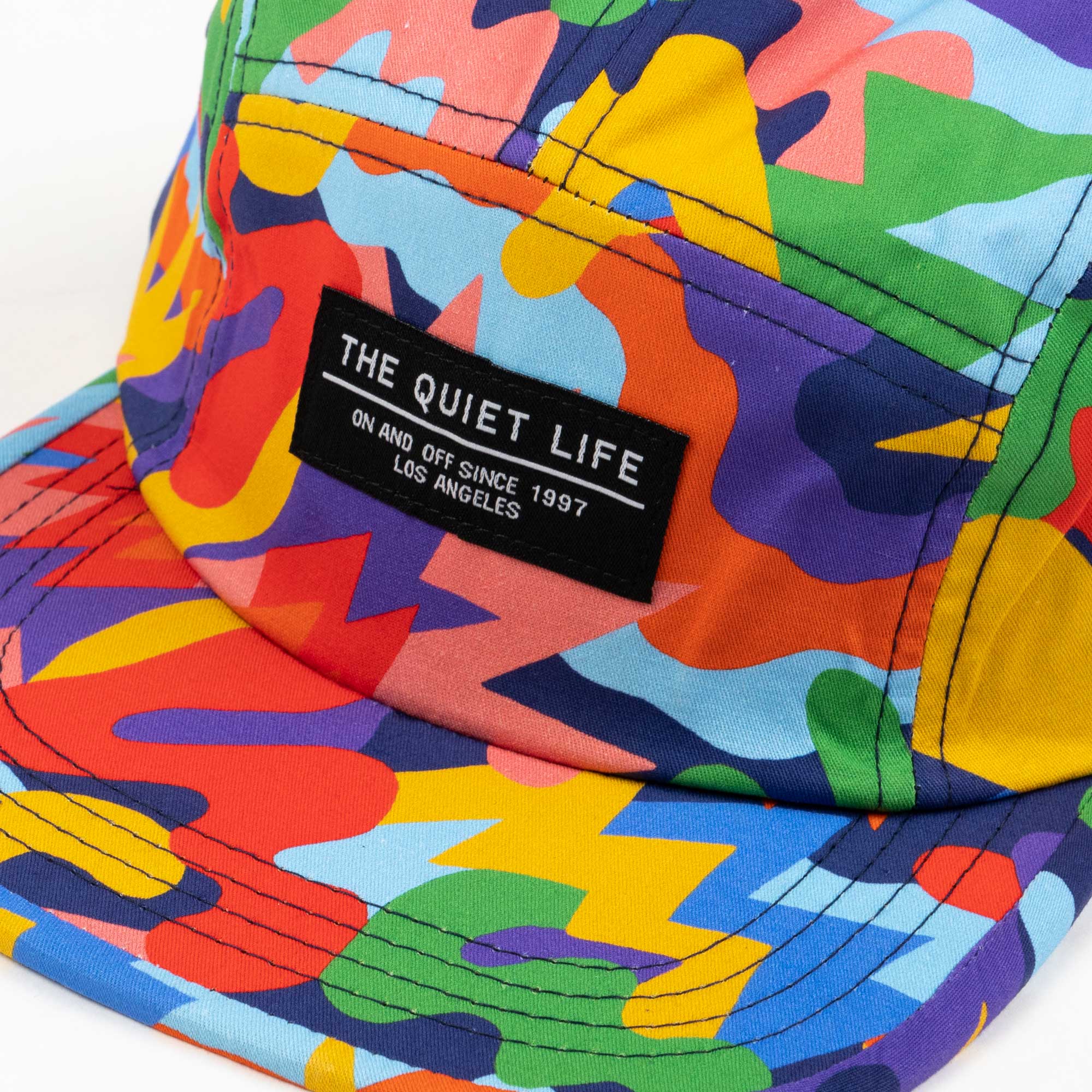 The Quiet Life Bryant Burst 5 Panel Camper Hat, multi - Image 3