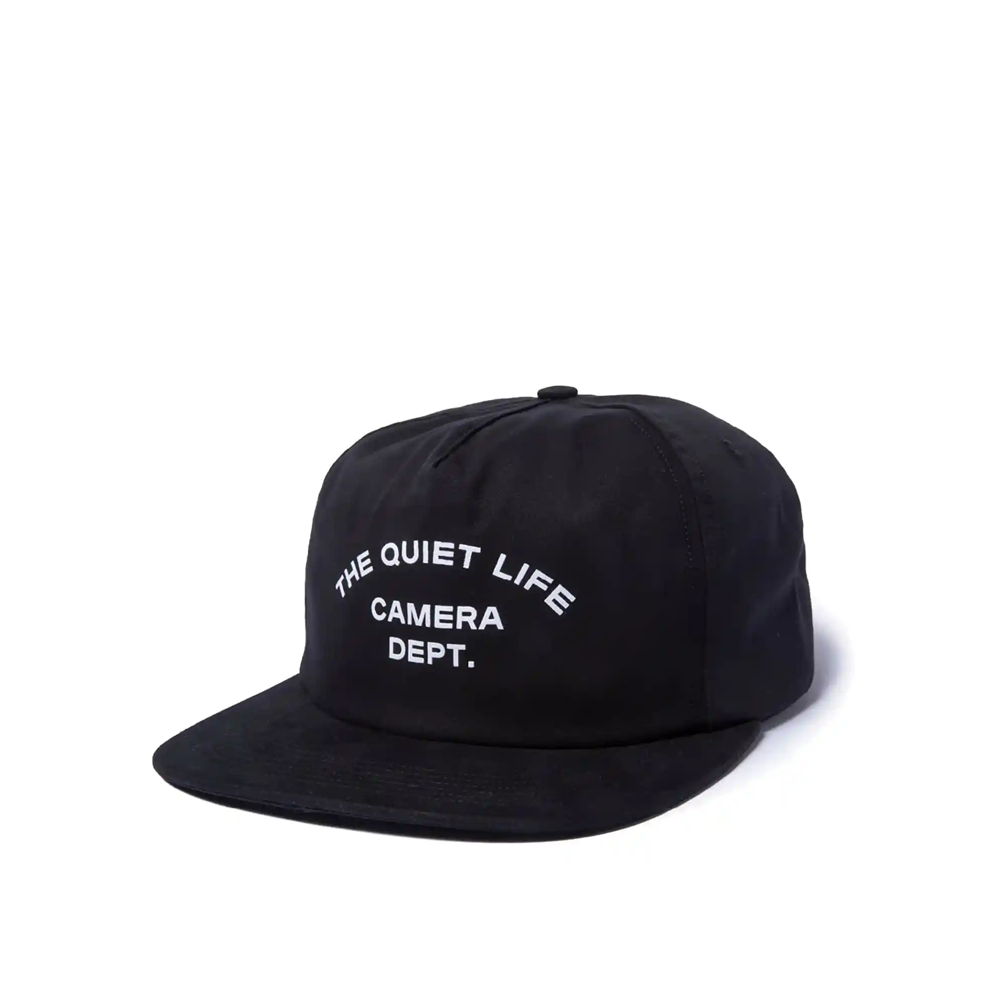 The Quiet Life Camera Dept. Relaxed Snapback, black