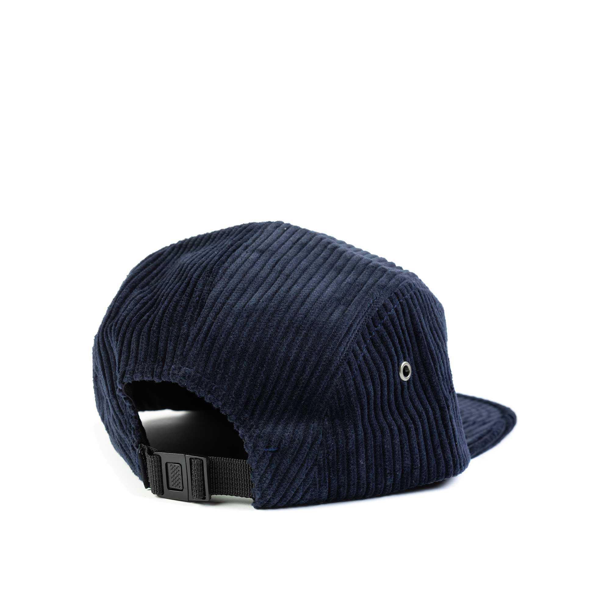 The Quiet Life Chunky Cord 5 Panel Camper Hat, Navy - Image 2