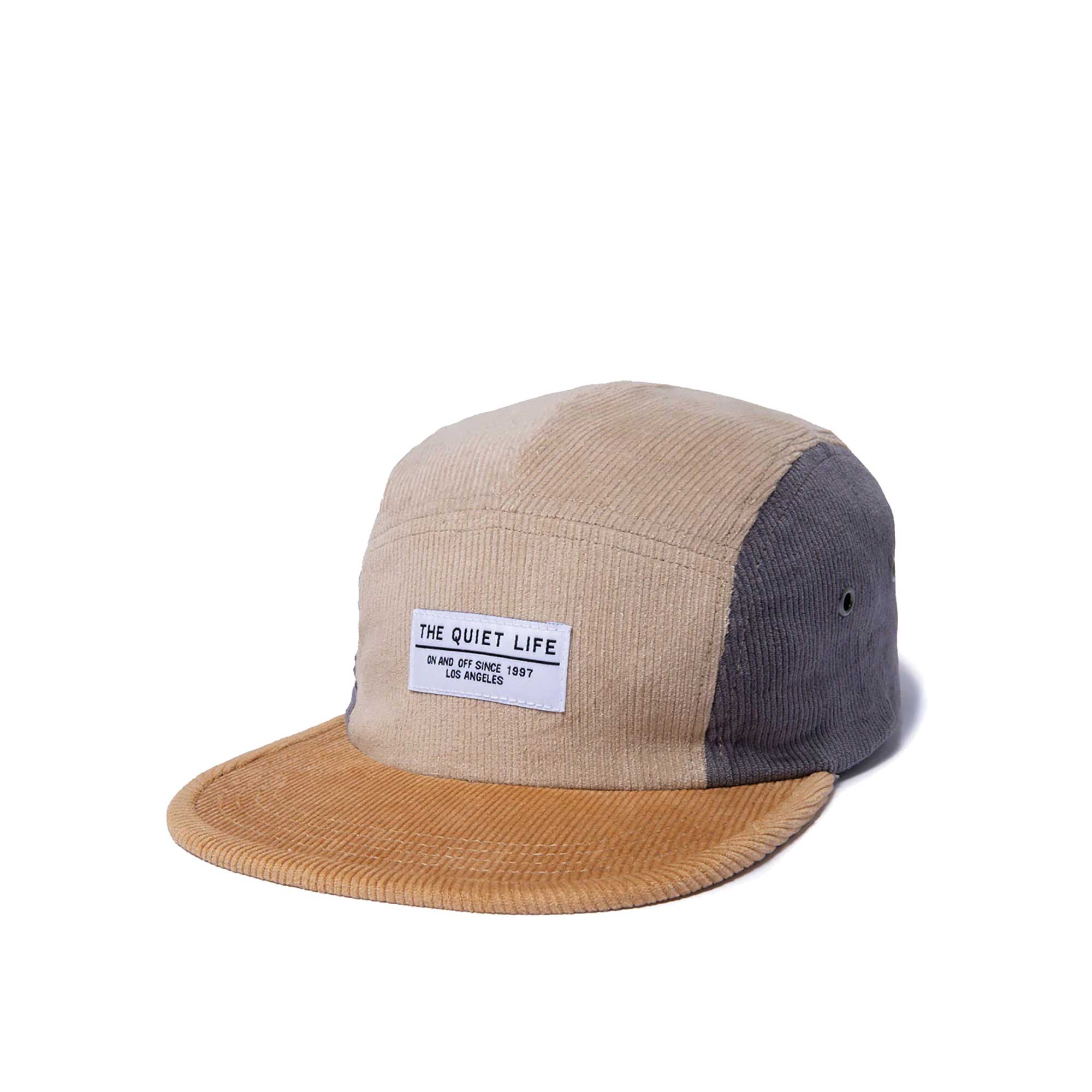 The Quiet Life Color Block Cord 5 Panel Camper Hat, Multi