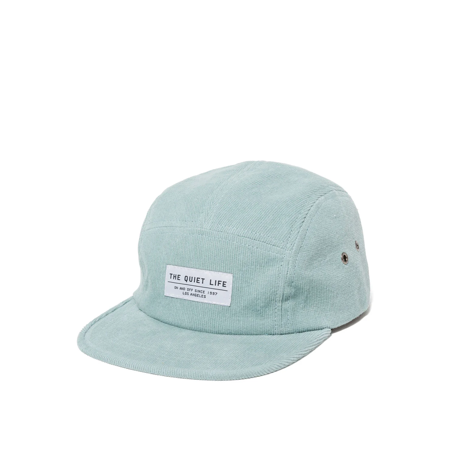 The Quiet Life Cord 5 panel camper hat, sky blue