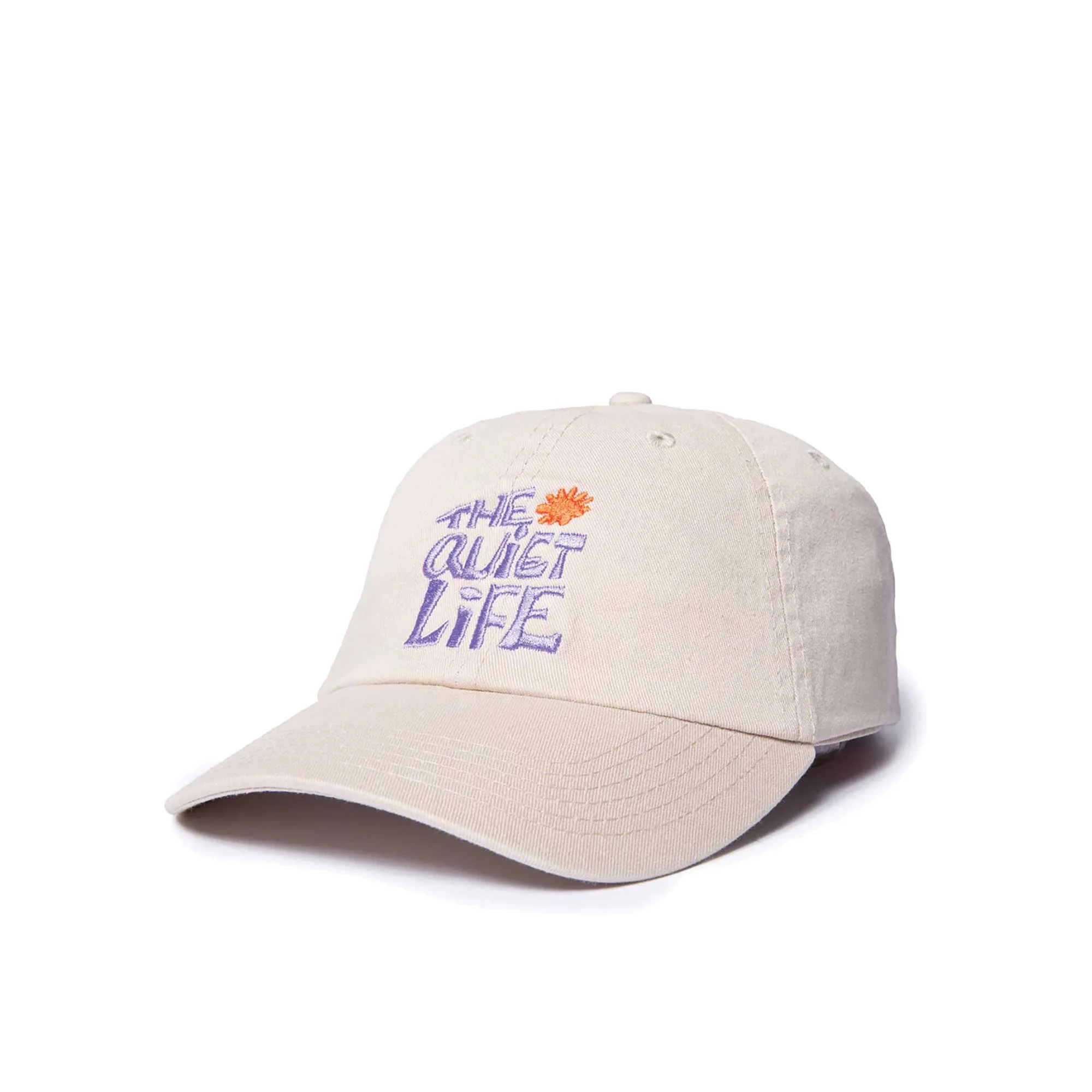 The Quiet Life Flower Dad Hat, Tan