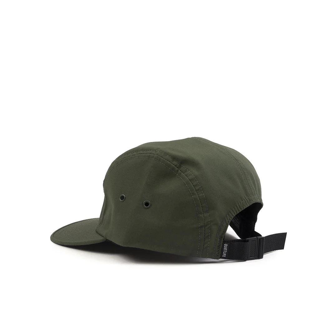 The Quiet Life Foundation 5 Panel Camper Hat - Made In USA, olive - Image 2