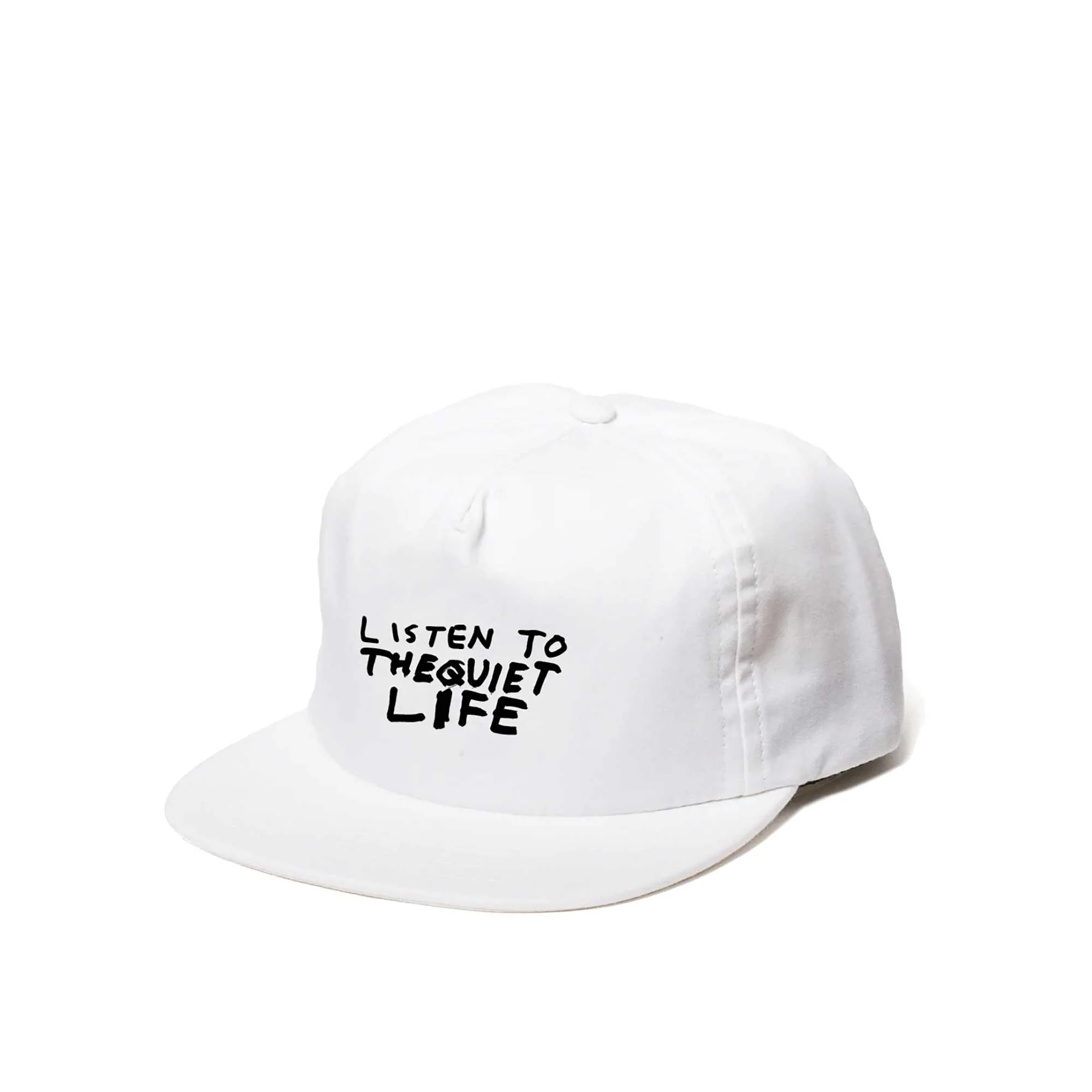 The Quiet Life Good Listener Relaxed Snapback - Made In USA, White